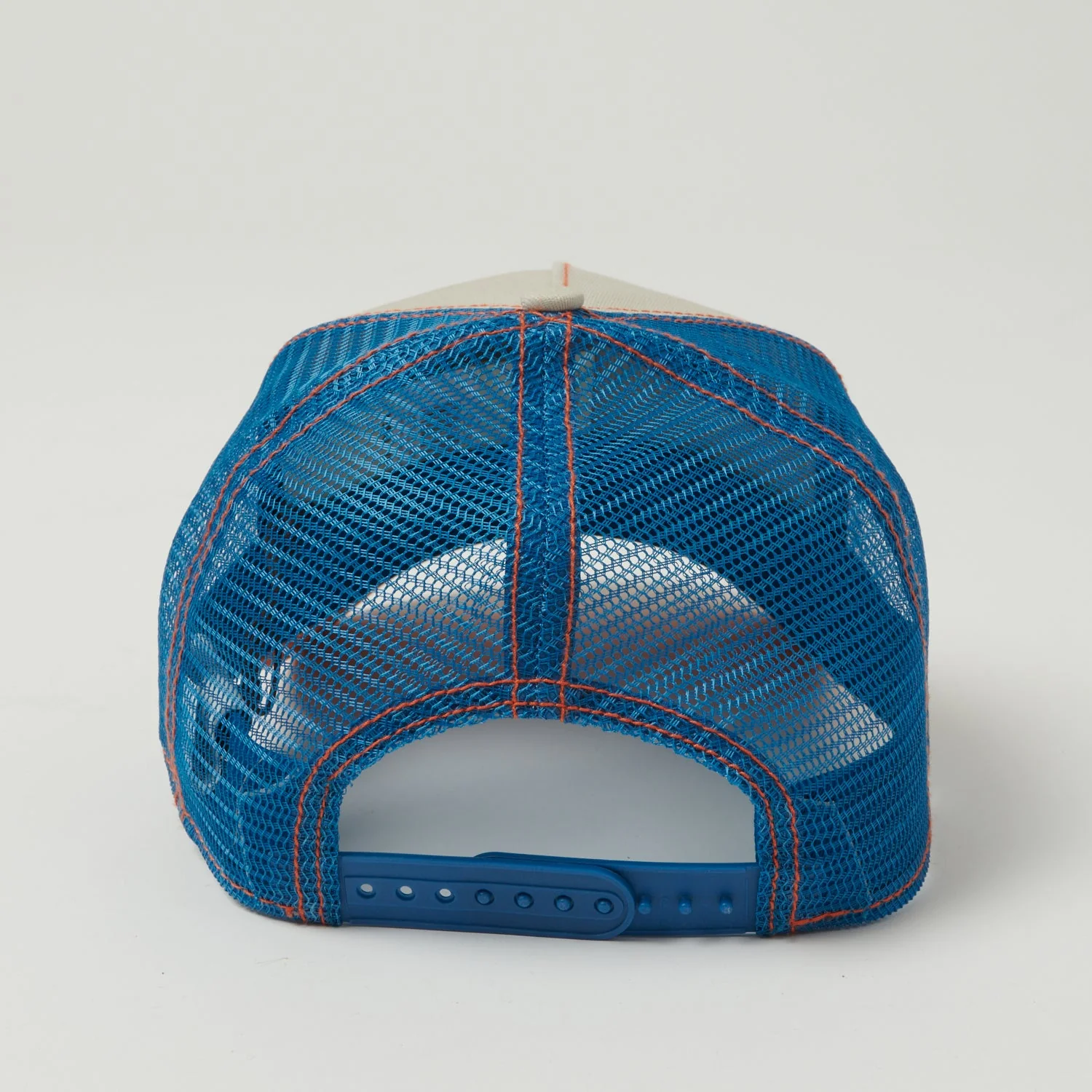 Stetson 'Stetson Garage' Trucker Cap - Orange/Blue - Image 3