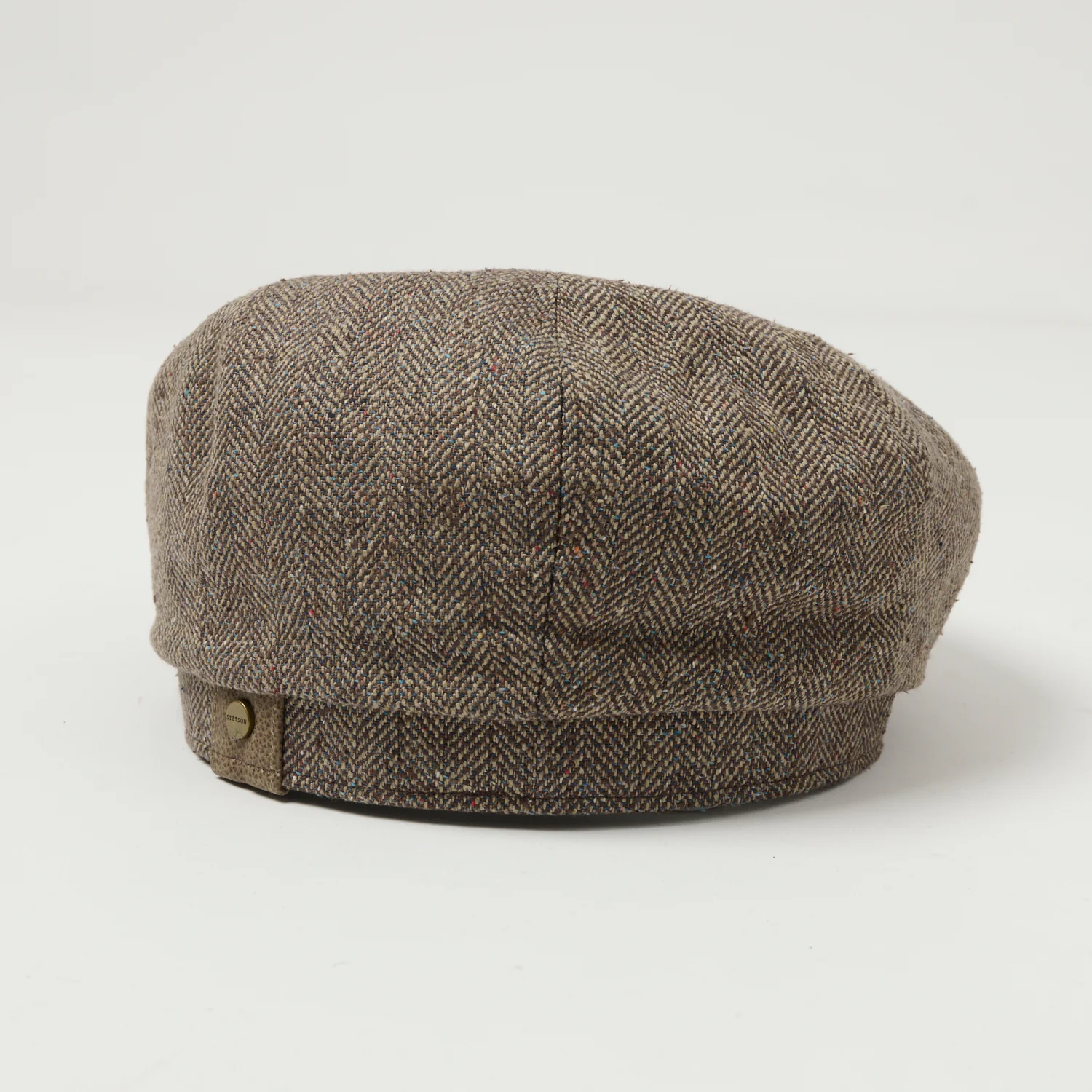 Stetson Silk Herringbone Hatteras - Brown/Beige - Image 3