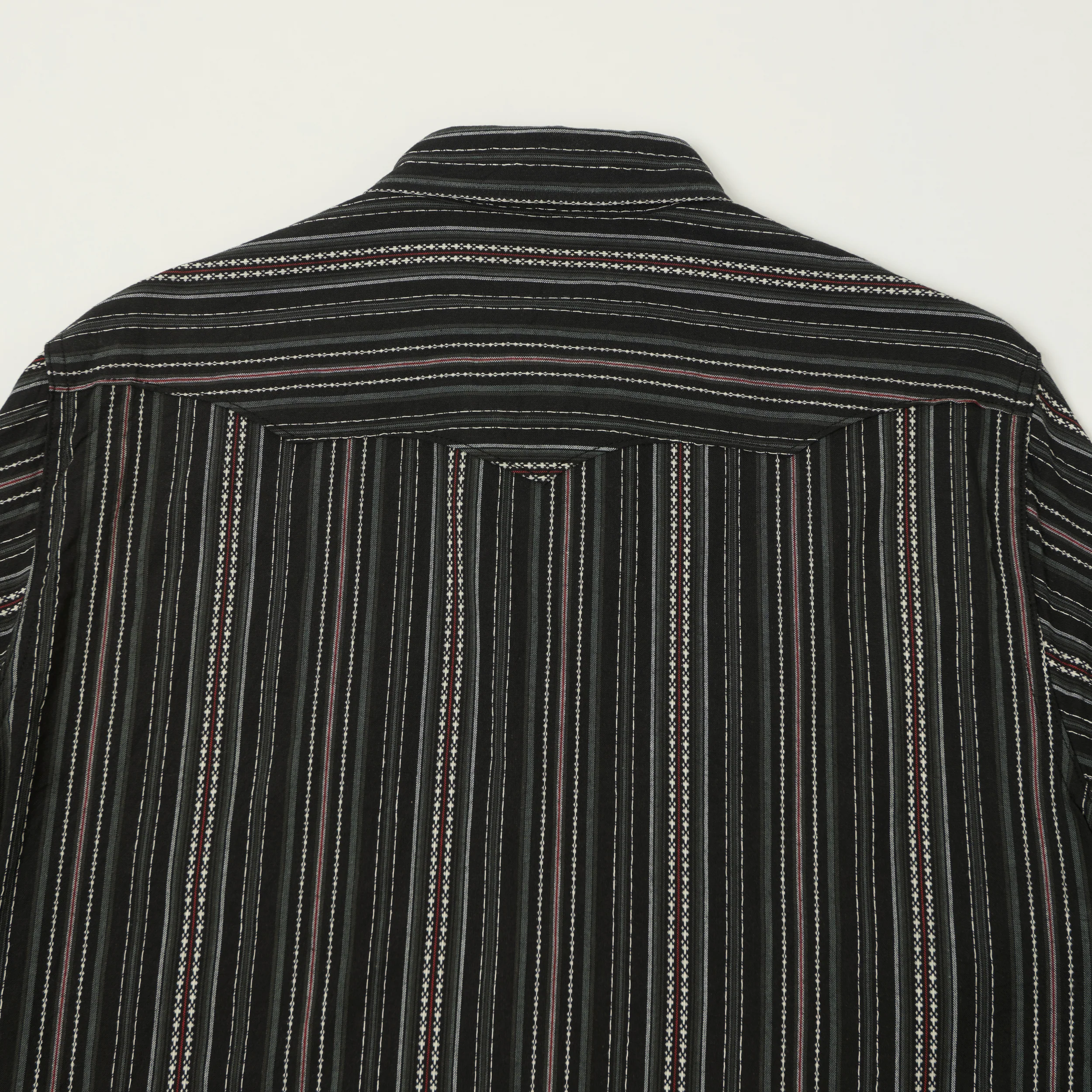 Sugar Cane Indigo Dobby Western Shirt - Black - Image 4