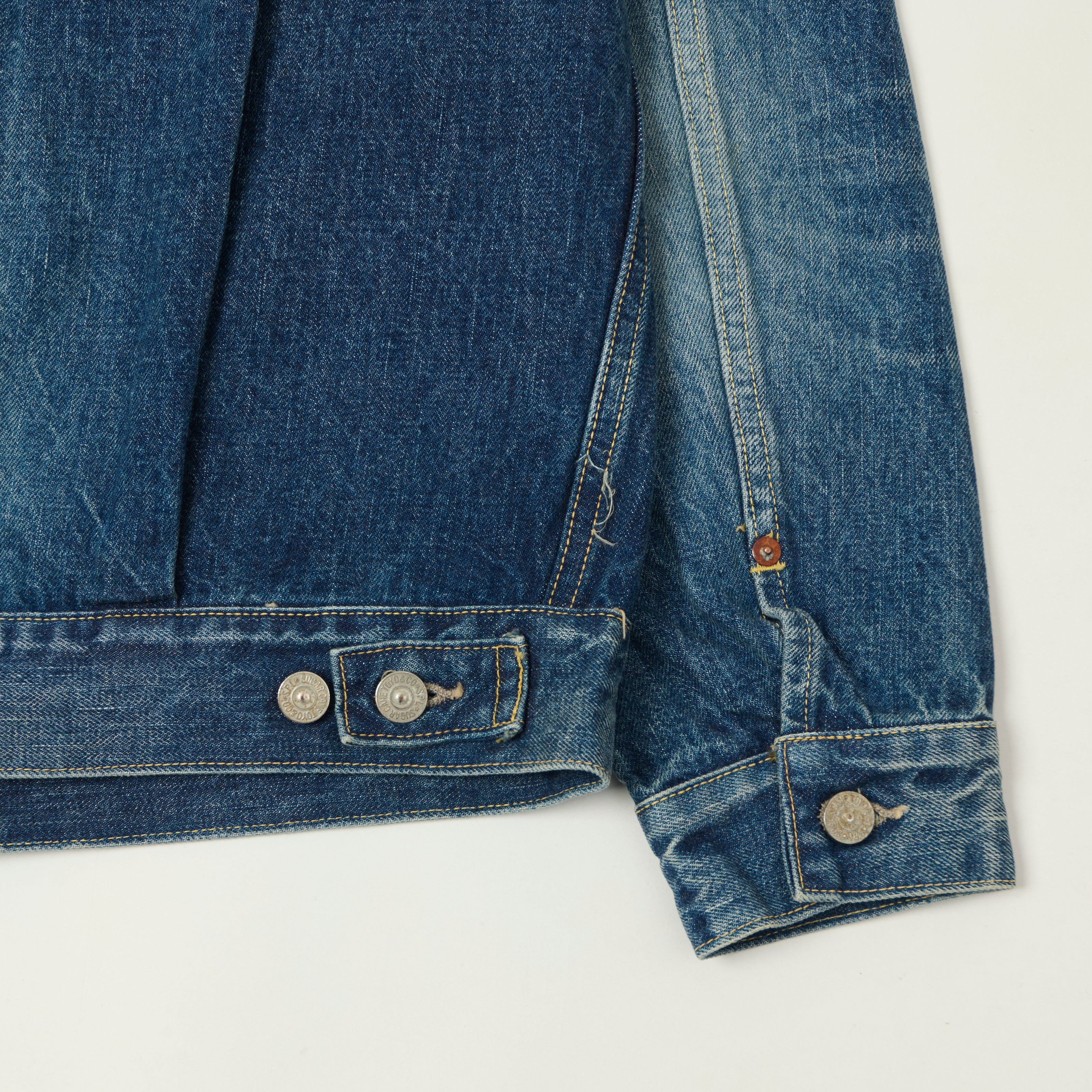 Sugar Cane 1953 Model 14.25oz Type II Denim Jacket - Used Wash - Image 5