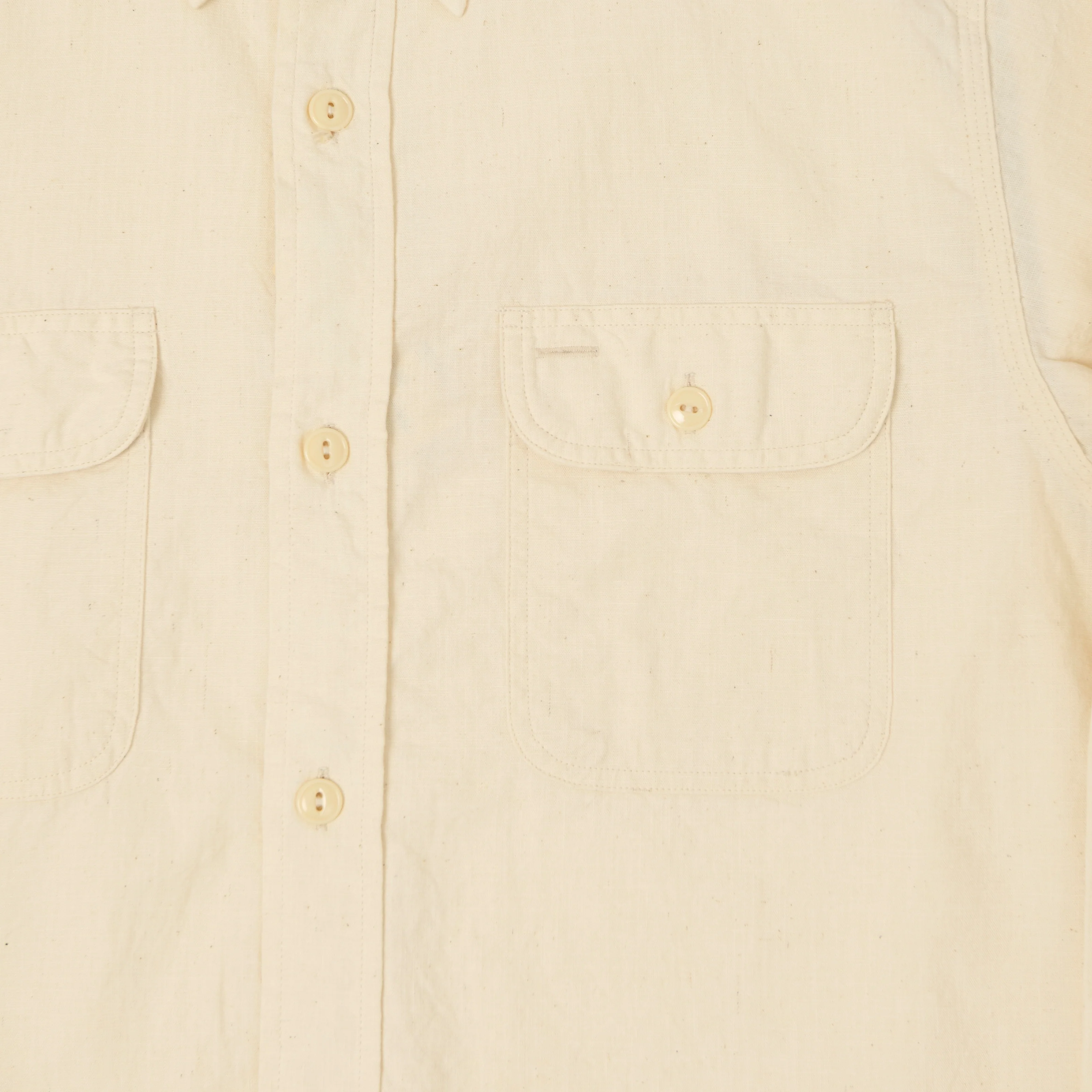 Sugar Cane Chambray Work Shirt - White - Image 4