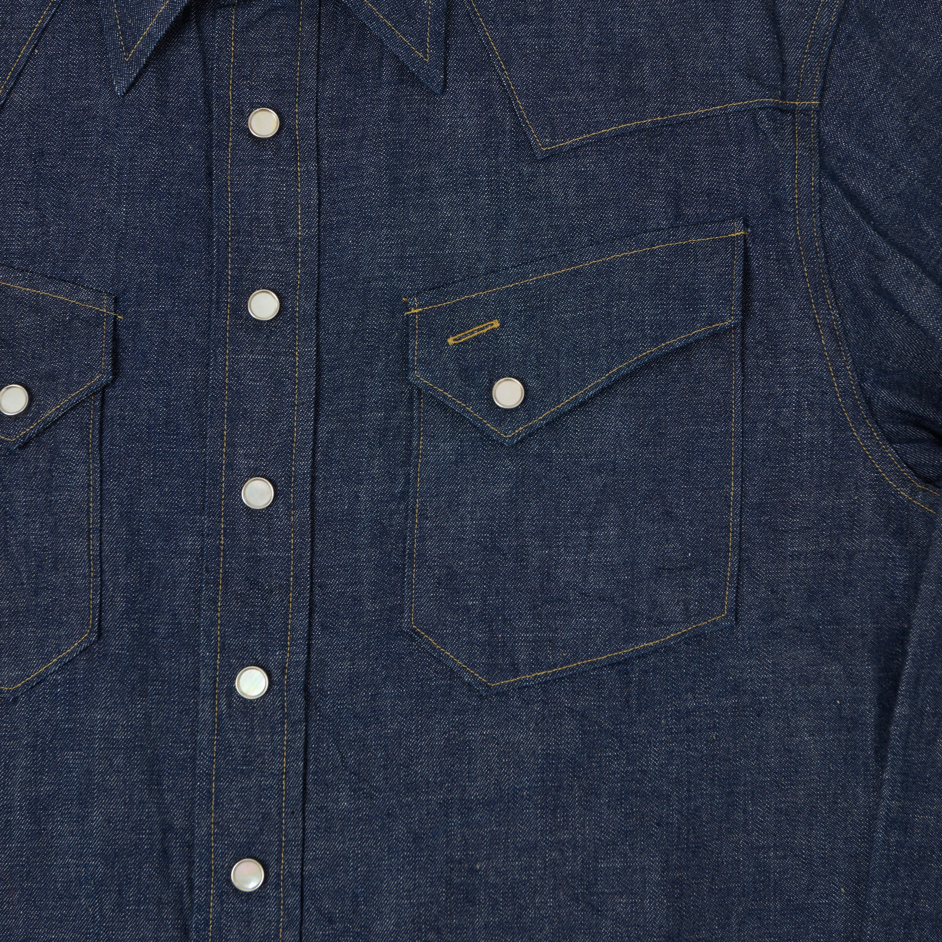 Sugar Cane Denim Western Shirt - Raw - Image 4