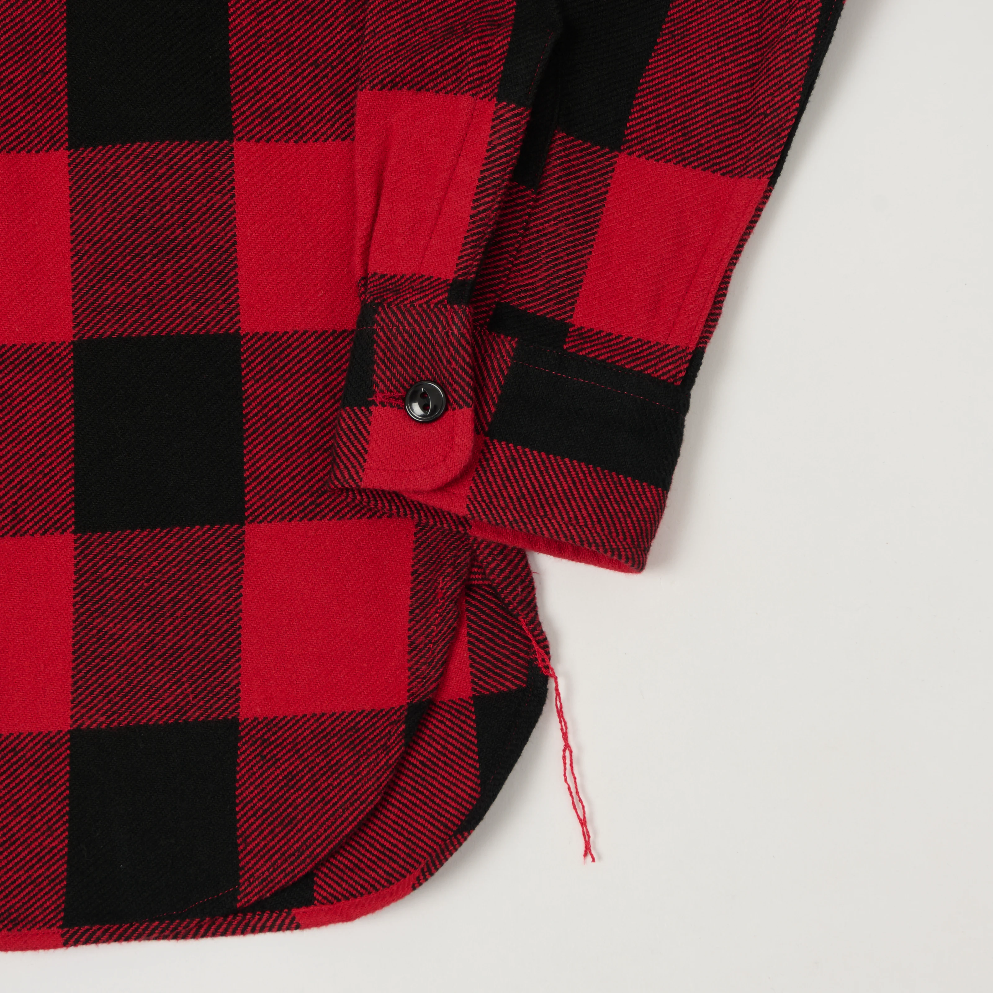 Sugar Cane Buffalo Check Work Shirt - Red - Image 3