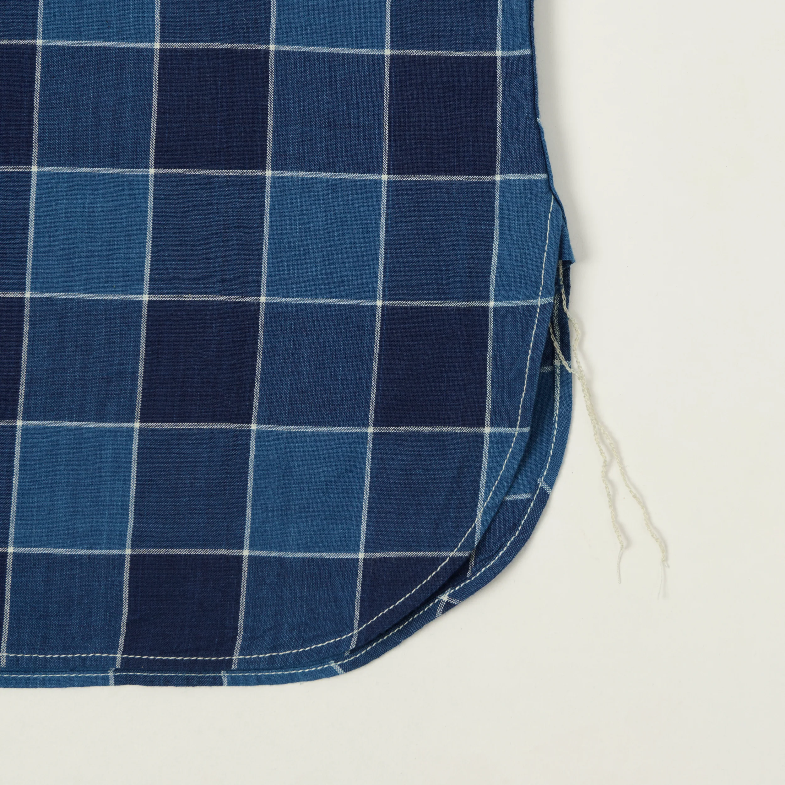 Sugar Cane Short Sleeve Plaid Work Shirt - Indigo - Image 4