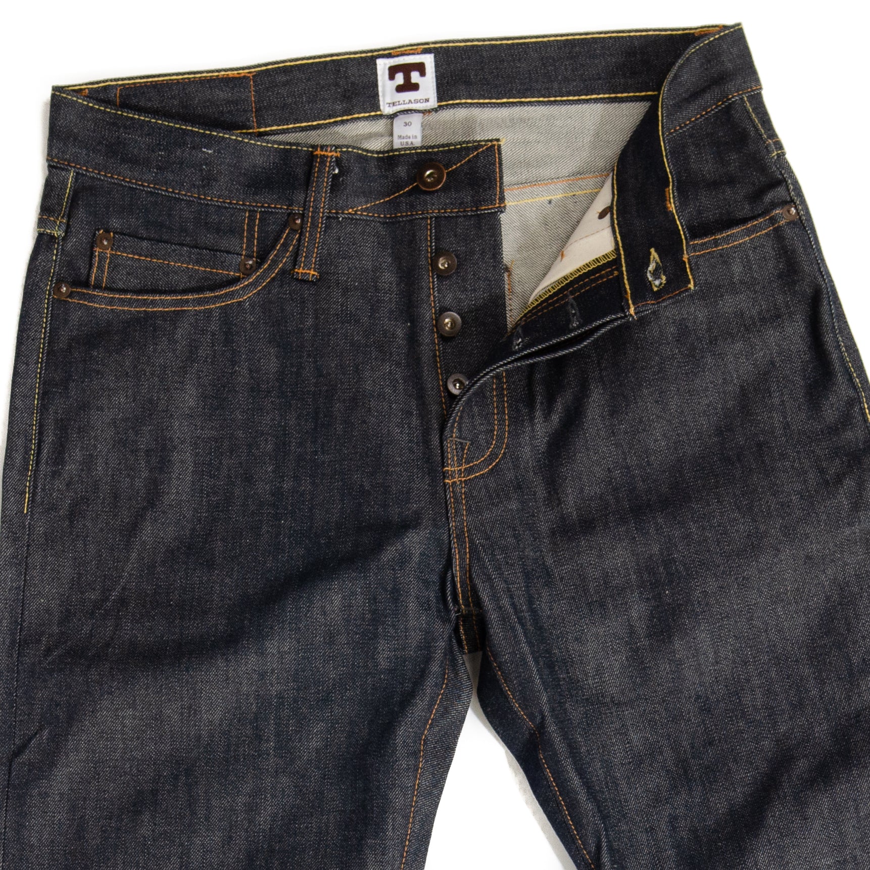 Tellason Elgin 12.5oz Slim Tapered Jean - Cone Mills - Image 3