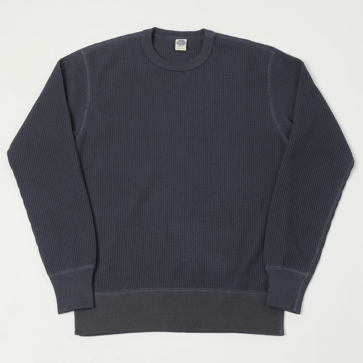 TOYS McCOY Big Waffle Crew Neck Sweatshirt - Navy