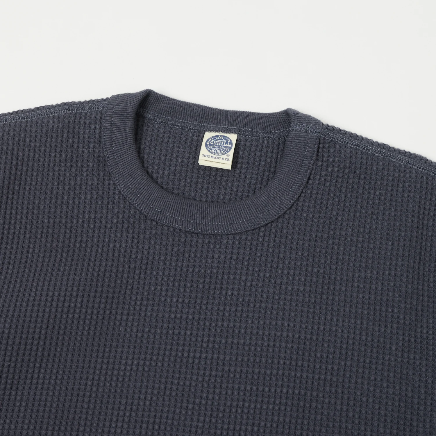 TOYS McCOY Big Waffle Crew Neck Sweatshirt - Navy - Image 2