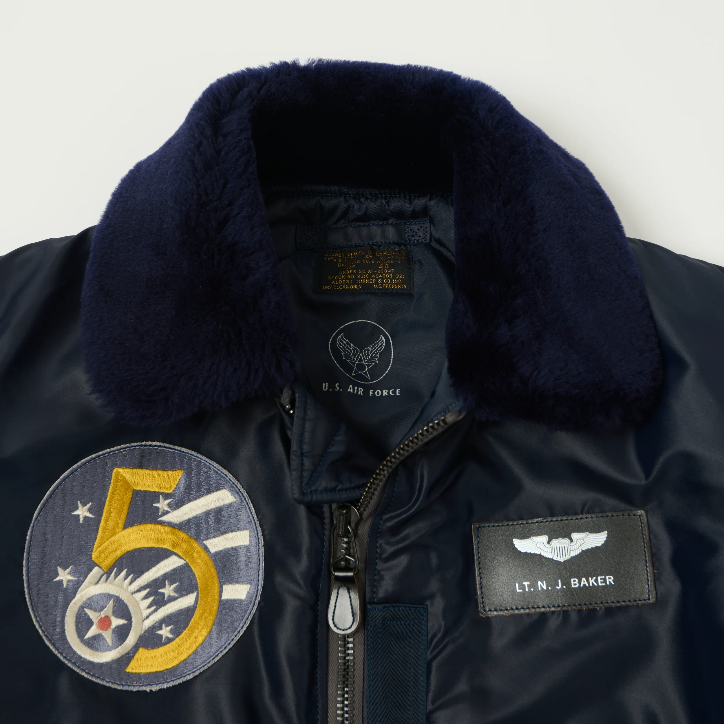 TOYS McCOY Marylin Monroe 'Anything Goes' B-15C Flight Jacket - Navy - Image 2