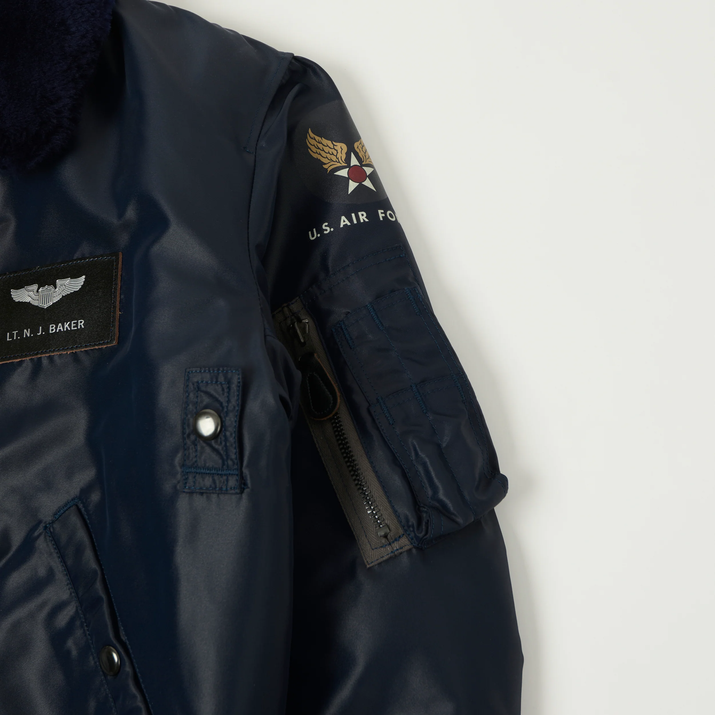 TOYS McCOY Marylin Monroe 'Anything Goes' B-15C Flight Jacket - Navy - Image 5