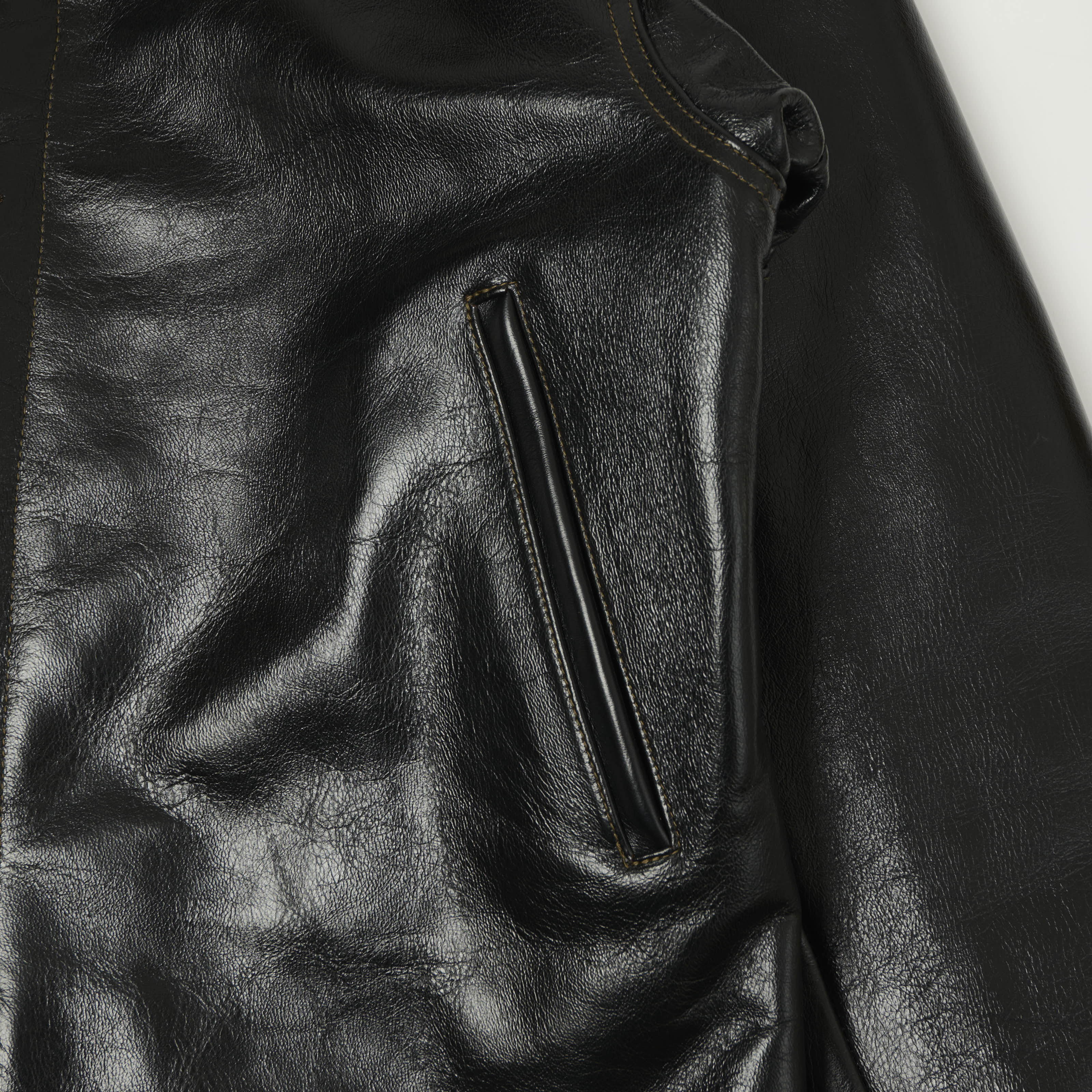 TOYS McCOY U.S. Navy N-1 Horsehide Leather Deck Jacket - Black - Image 4