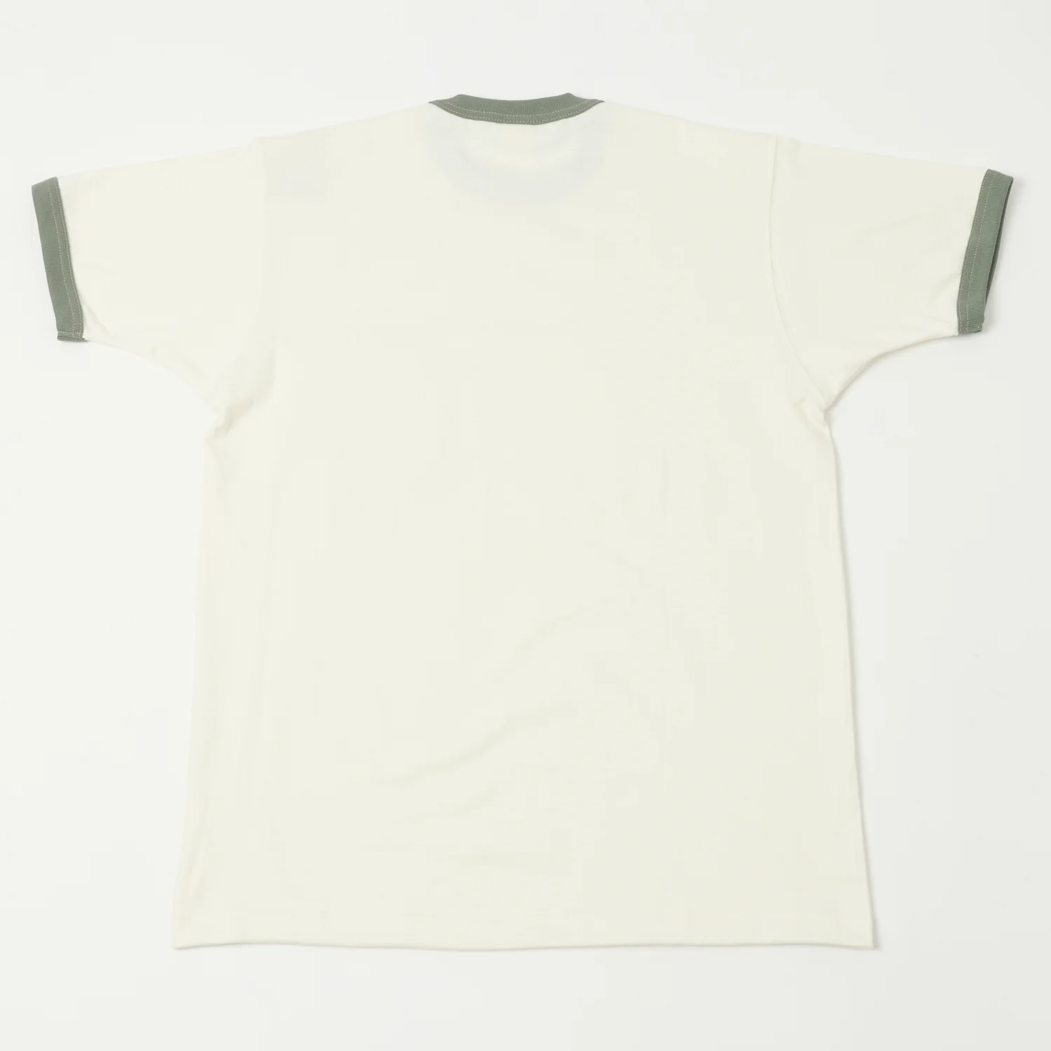 TOYS McCOY Ringer Pocket T-Shirt - Off White/Green - Image 3