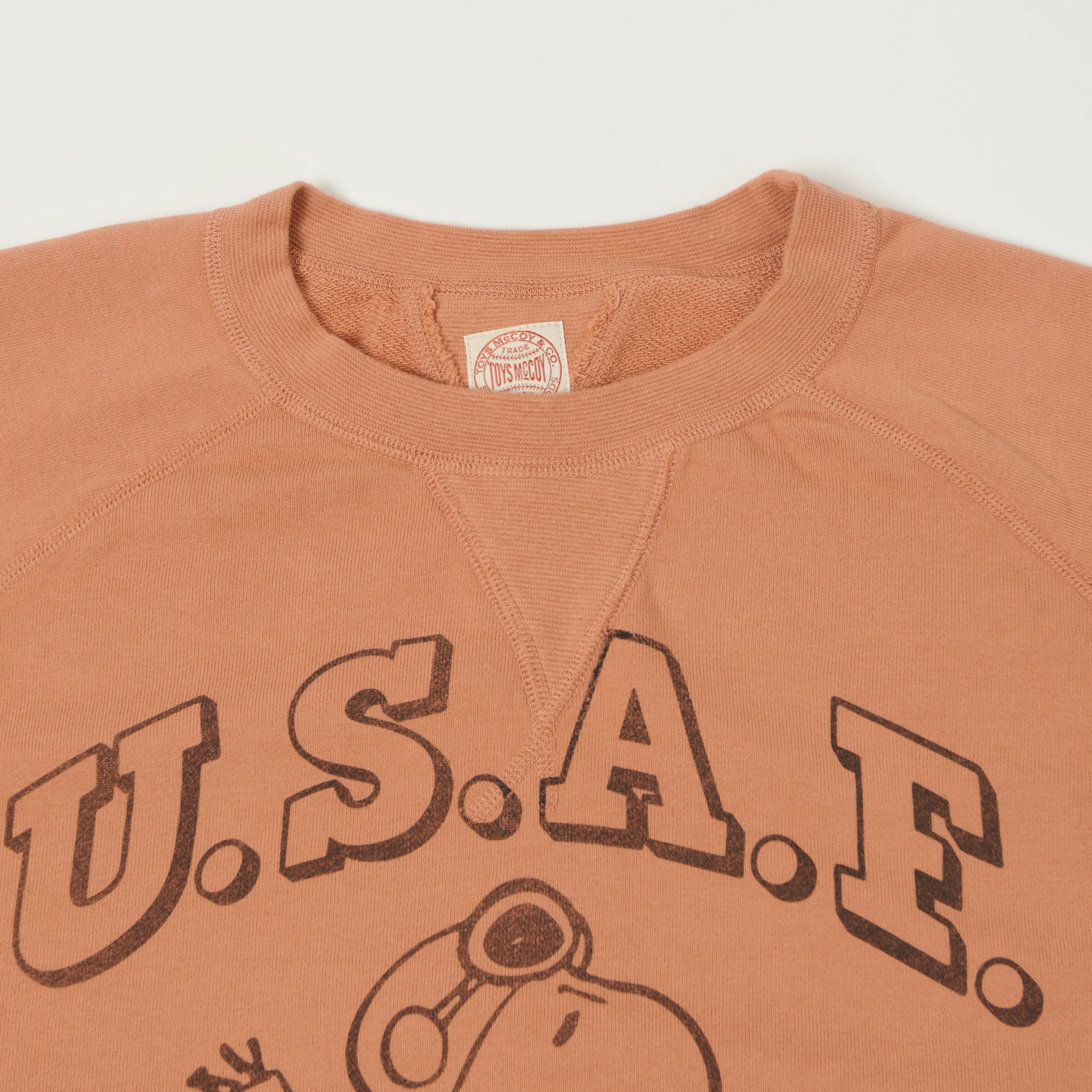 TOYS McCOY Snoopy 'Flying Ace USAF' Sweatshirt - Carrot - Image 3