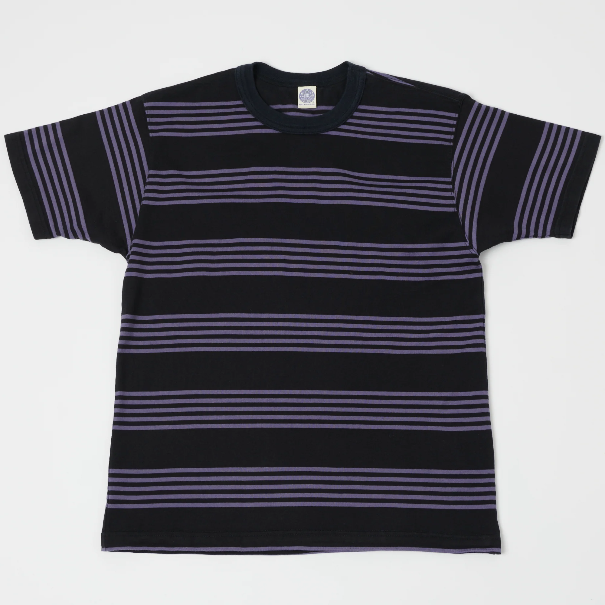 TOYS McCOY Multi Bordered T-Shirt - Purple/Black