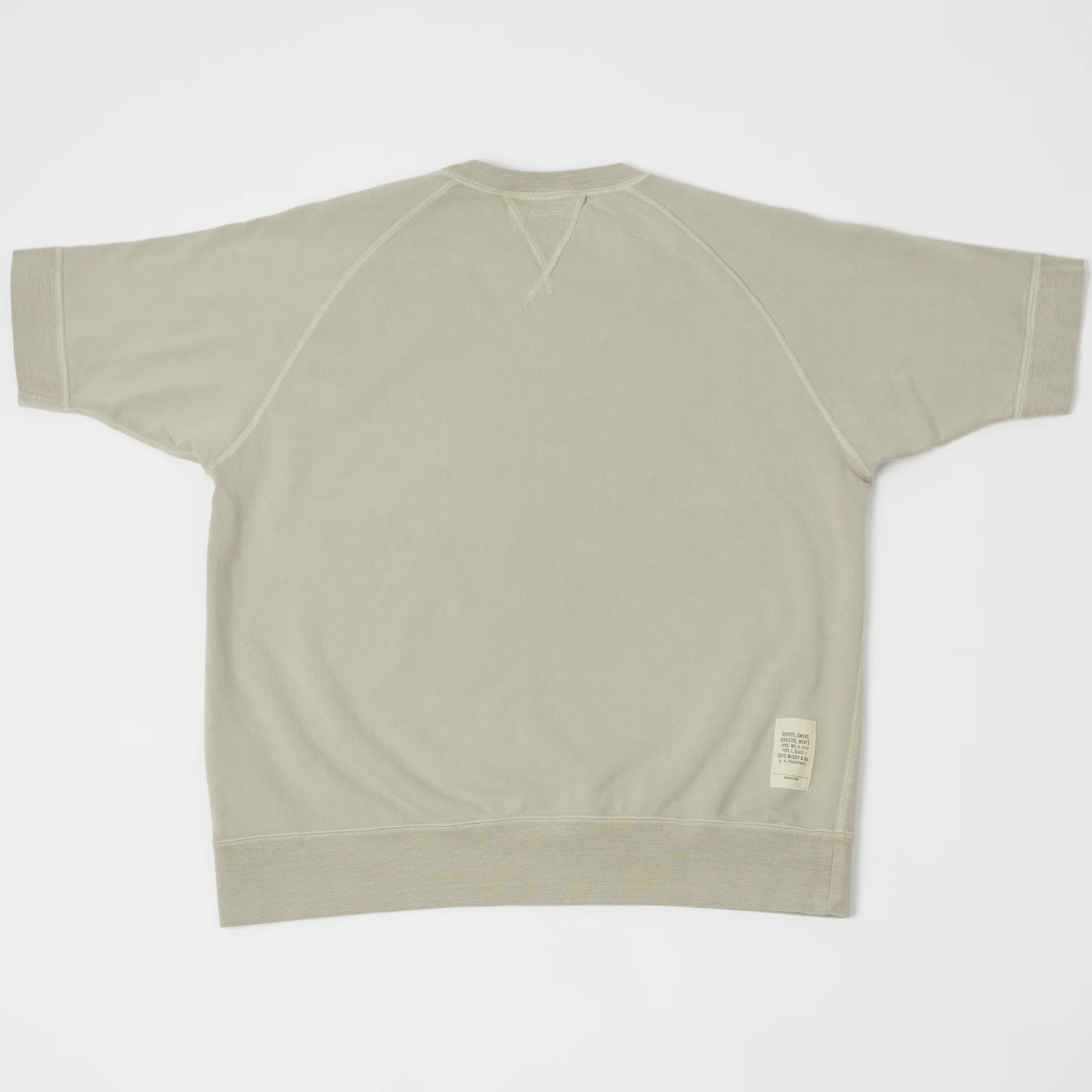 TOYS McCOY Short Sleeve Military Sweatshirt - Sand - Image 3