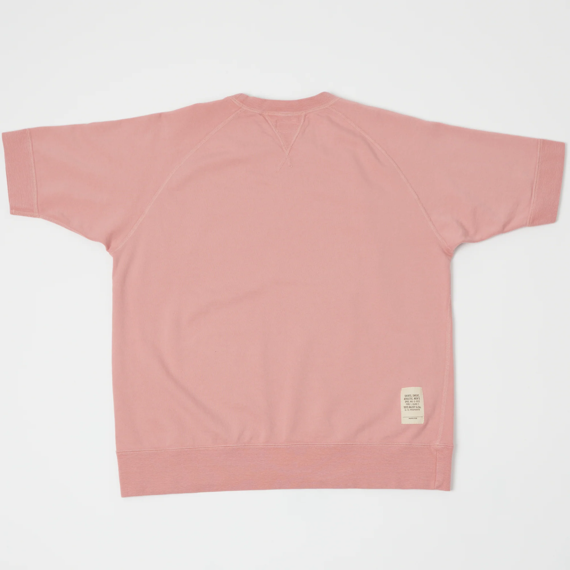 TOYS McCOY Short Sleeve Military Sweatshirt - Smoky Pink - Image 3