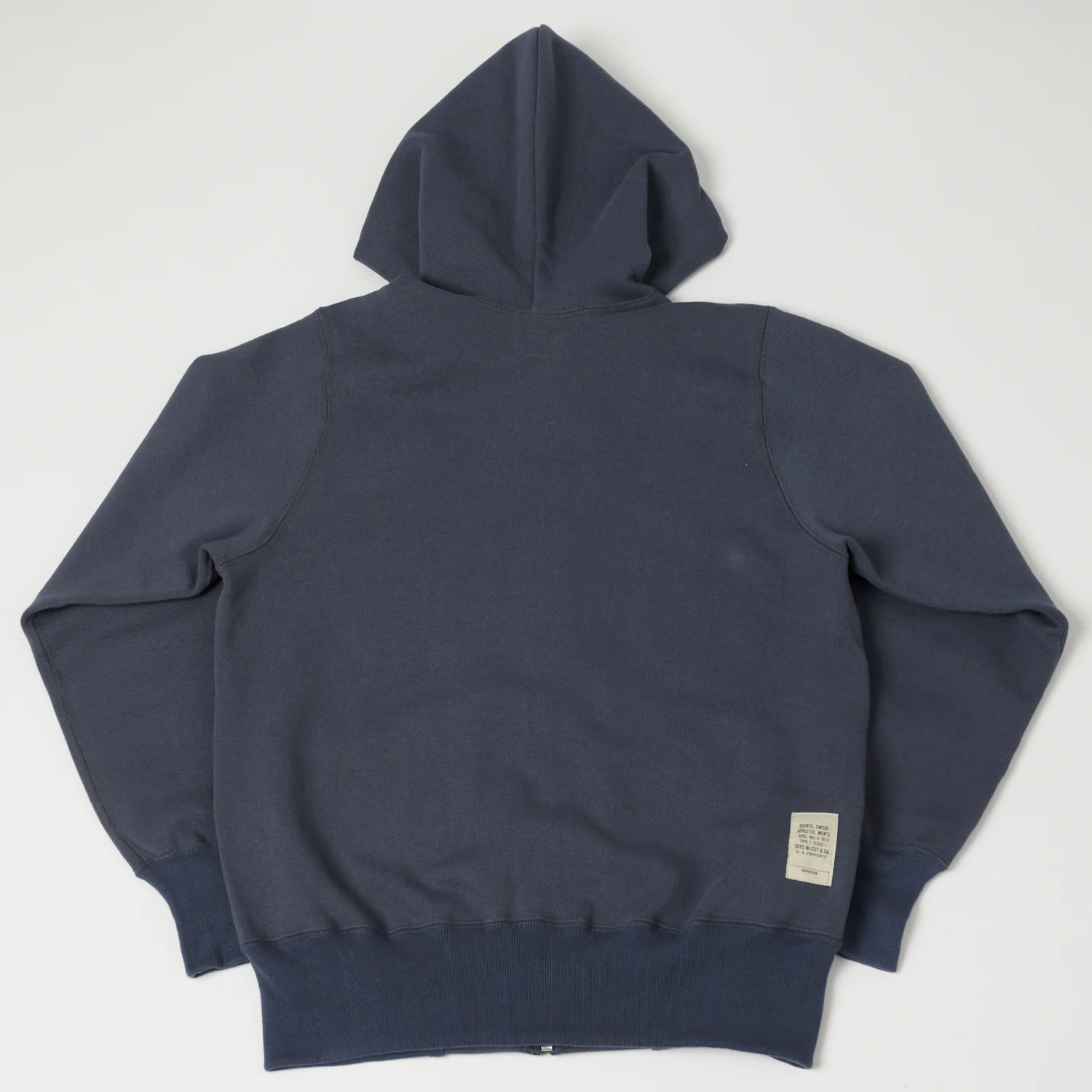 TOYS McCOY U.S.A.F Print Zip Through Hoodie - Navy Grey - Image 6