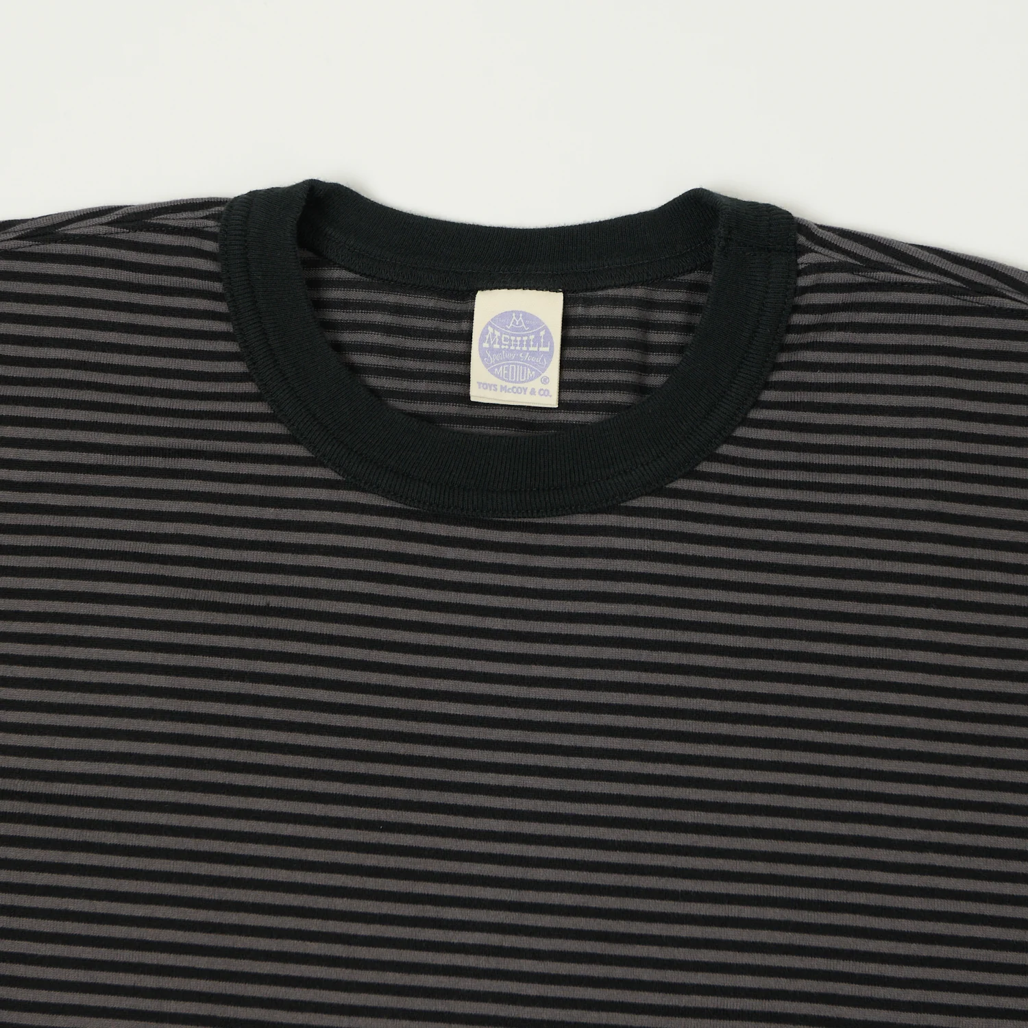 TOYS McCOY 'The Great American Hero' Stripe T-Shirt - Grey/Black - Image 2