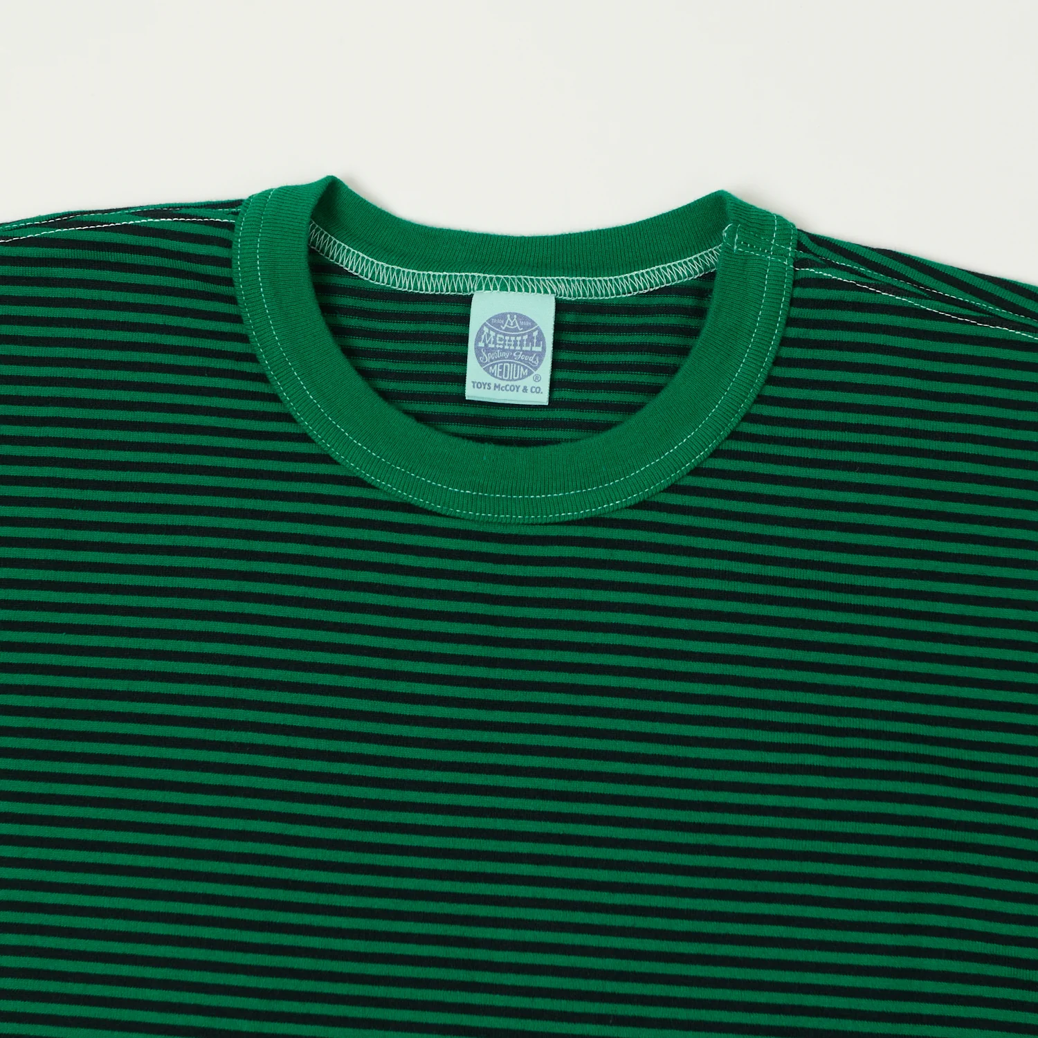 TOYS McCOY 'The Great American Hero' Stripe T-Shirt - Green/Black - Image 2