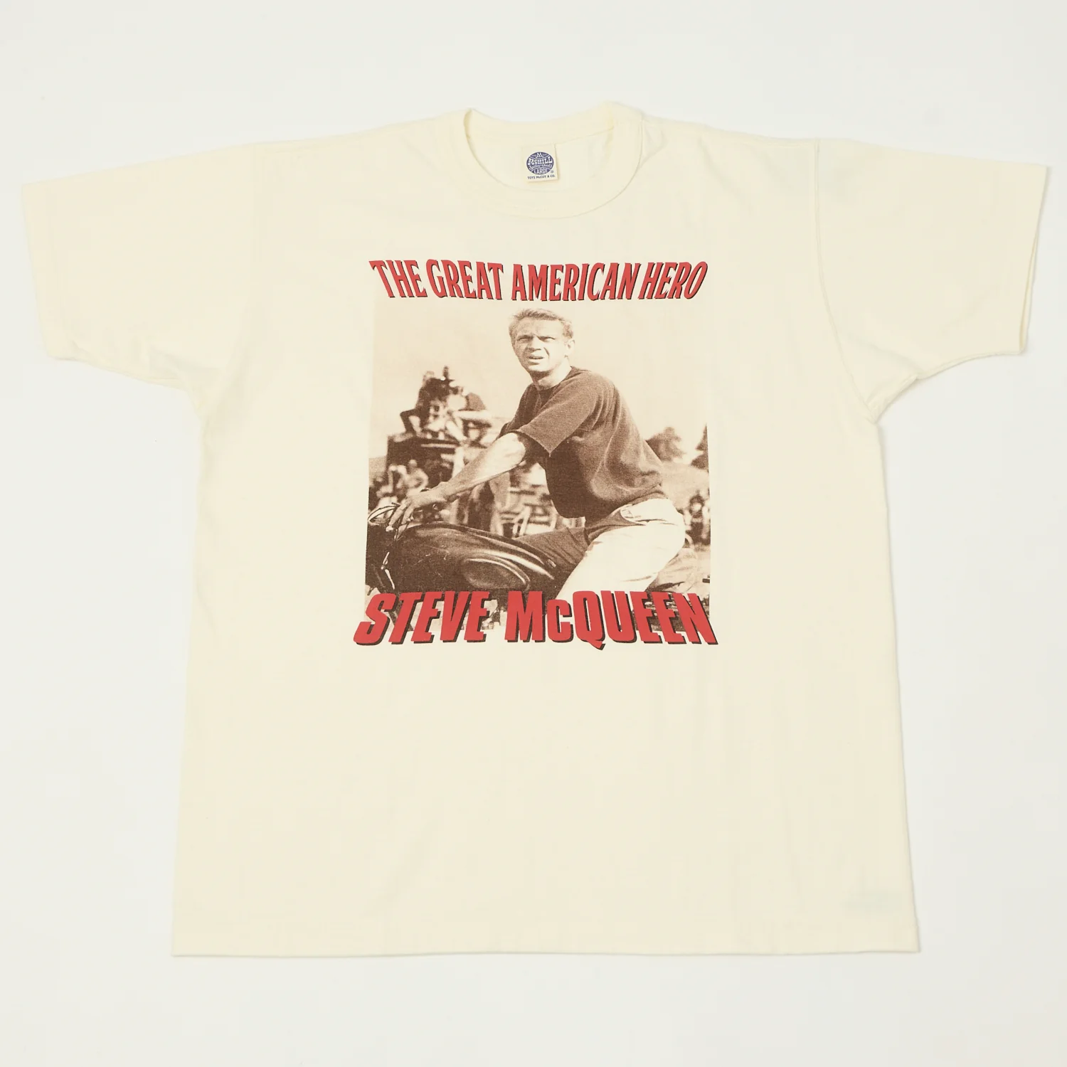 TOYS McCOY Steve McQueen 'The Great American Hero' T-Shirt - Off White