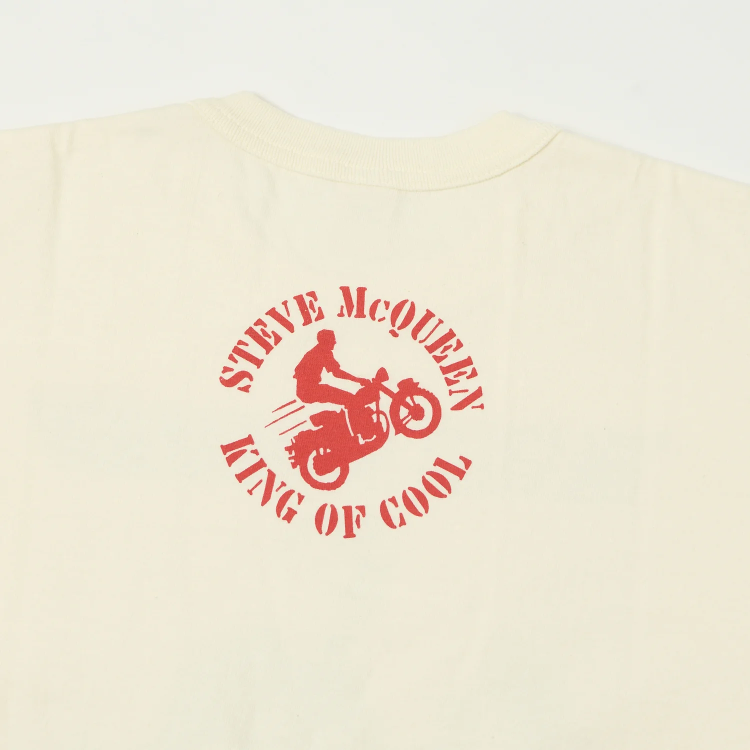 TOYS McCOY Steve McQueen 'The Great American Hero' T-Shirt - Off White - Image 4
