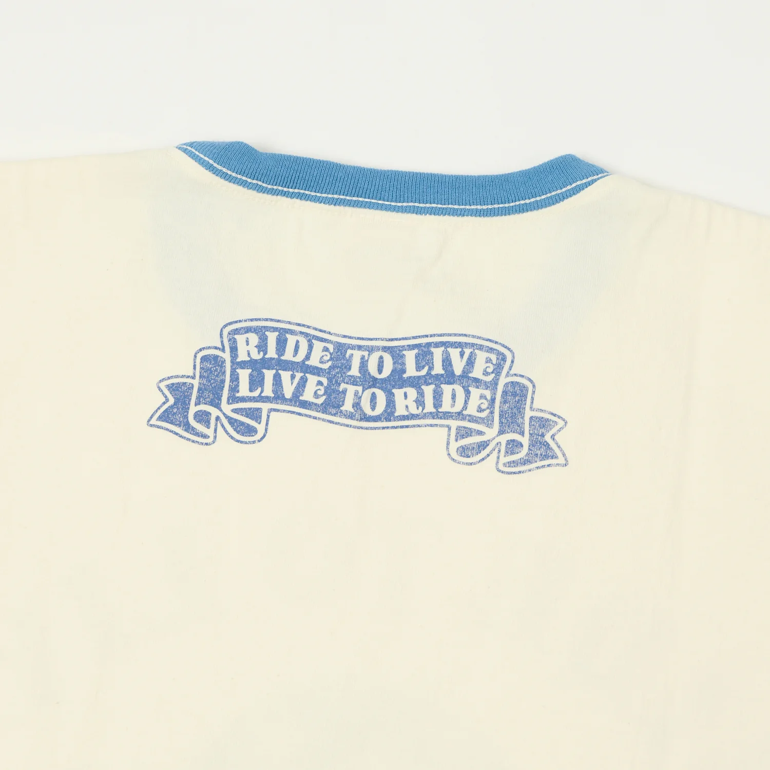 TOYS McCOY Woodstock 'Ride To Live 1969' Johnny Ringer T-Shirt - Off White - Image 2