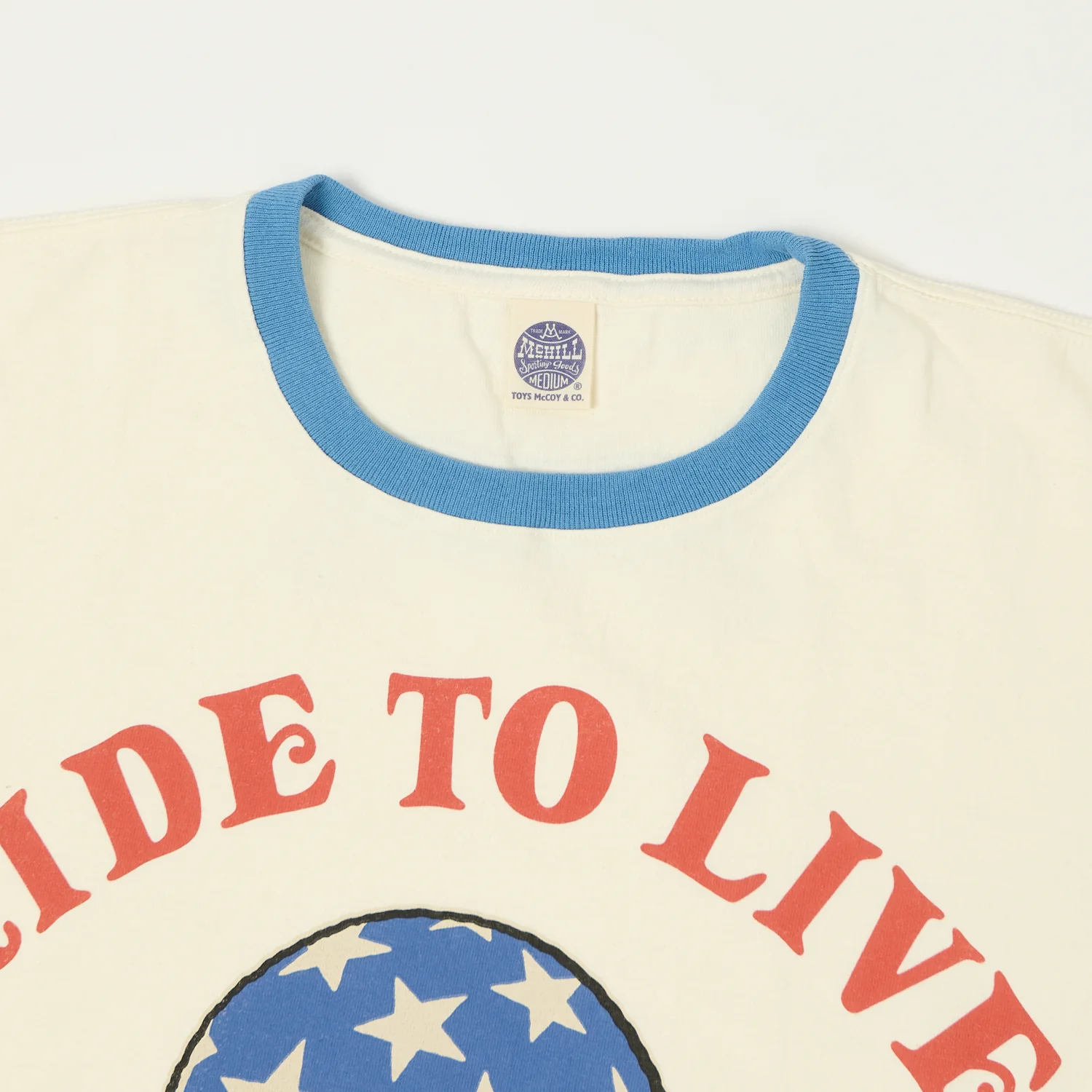 TOYS McCOY Woodstock 'Ride To Live 1969' Johnny Ringer T-Shirt - Off White - Image 3