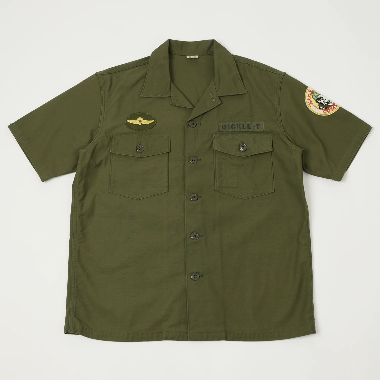 TOYS McCOY 'King Kong Company' OG-107 Cotton Sateen Shirt - Olive