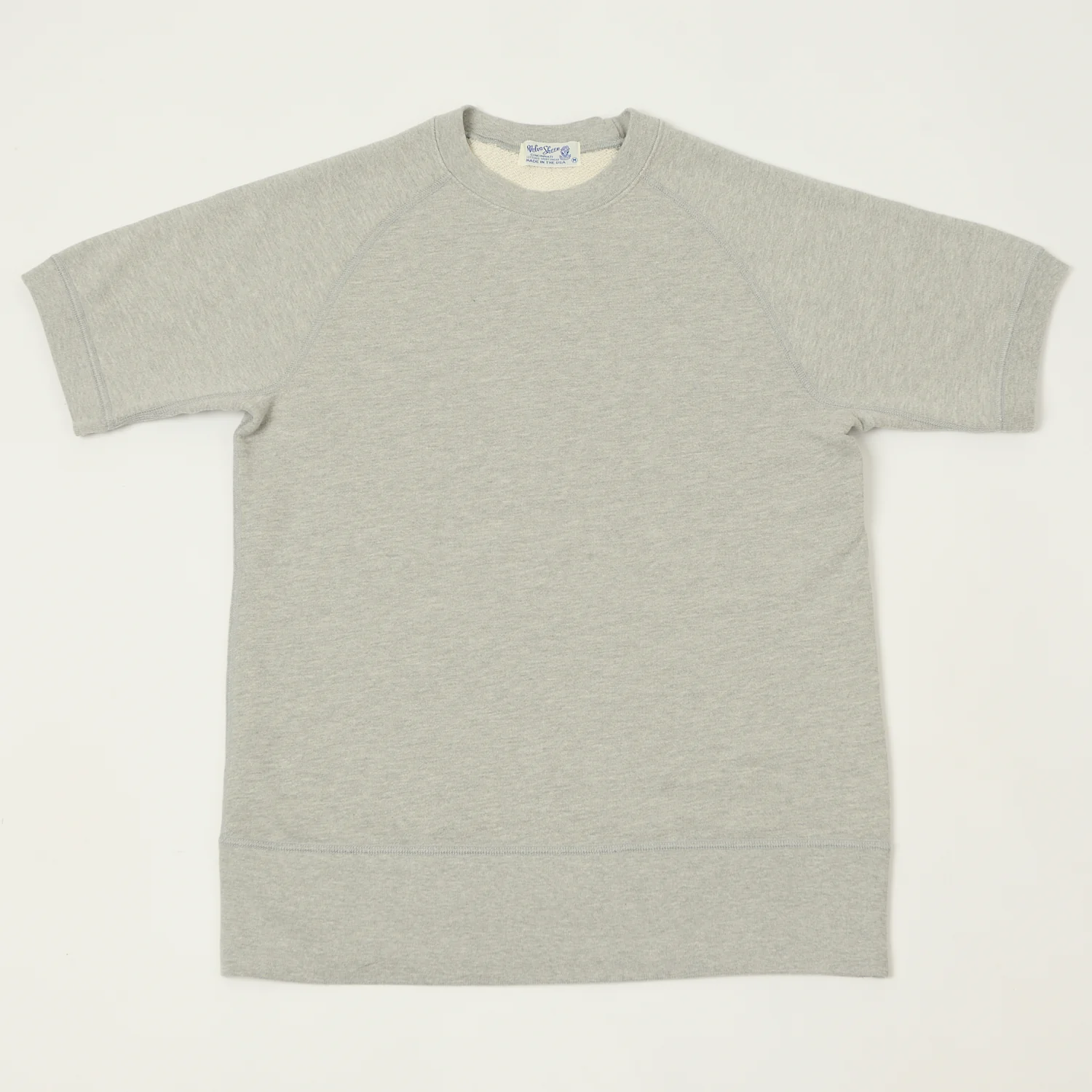 Velva Sheen Short Freedom Sleeve Sweat - Heather Grey