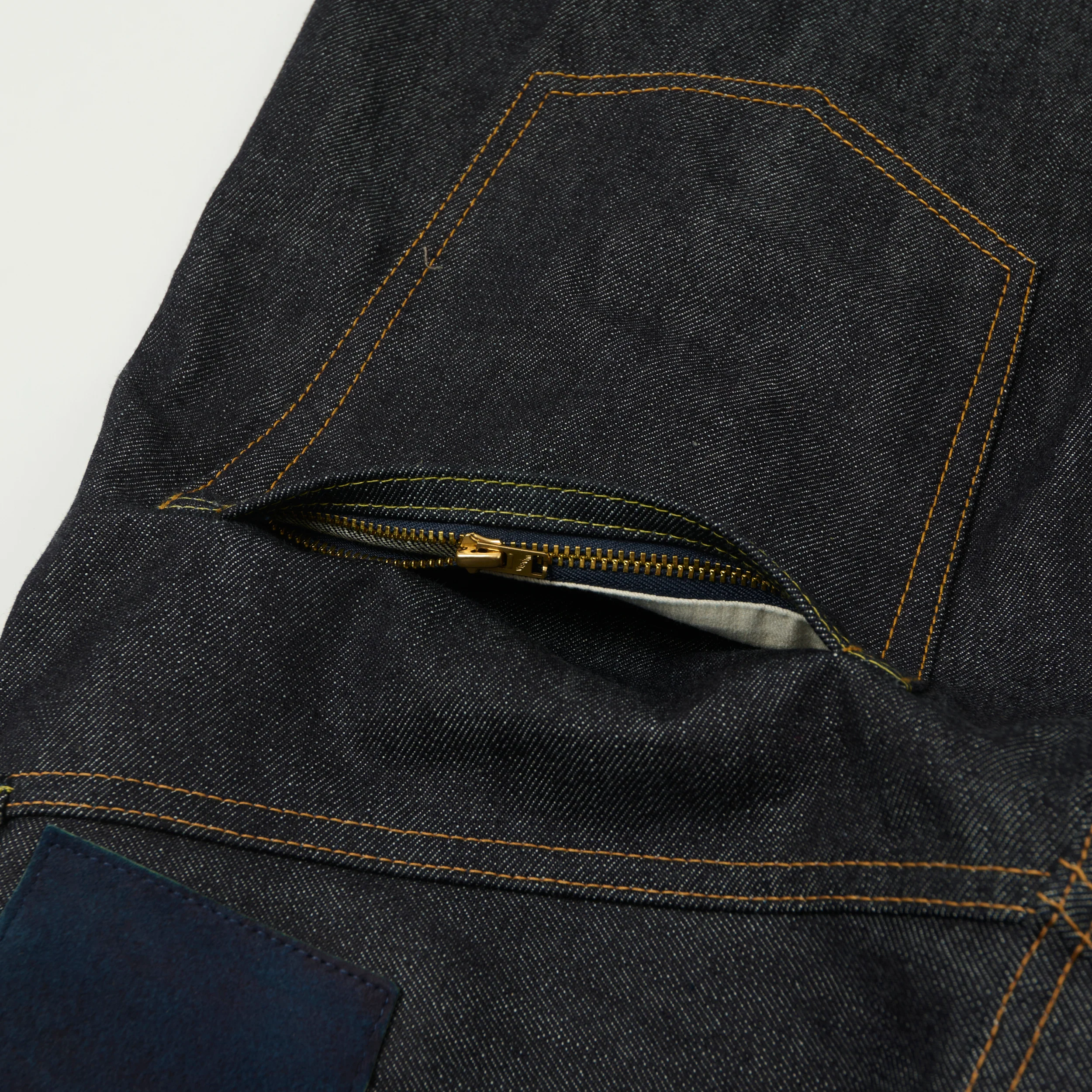 visvim 13oz 'Social Sculpture 01' Wide Straight Jean - Unwashed - Image 3