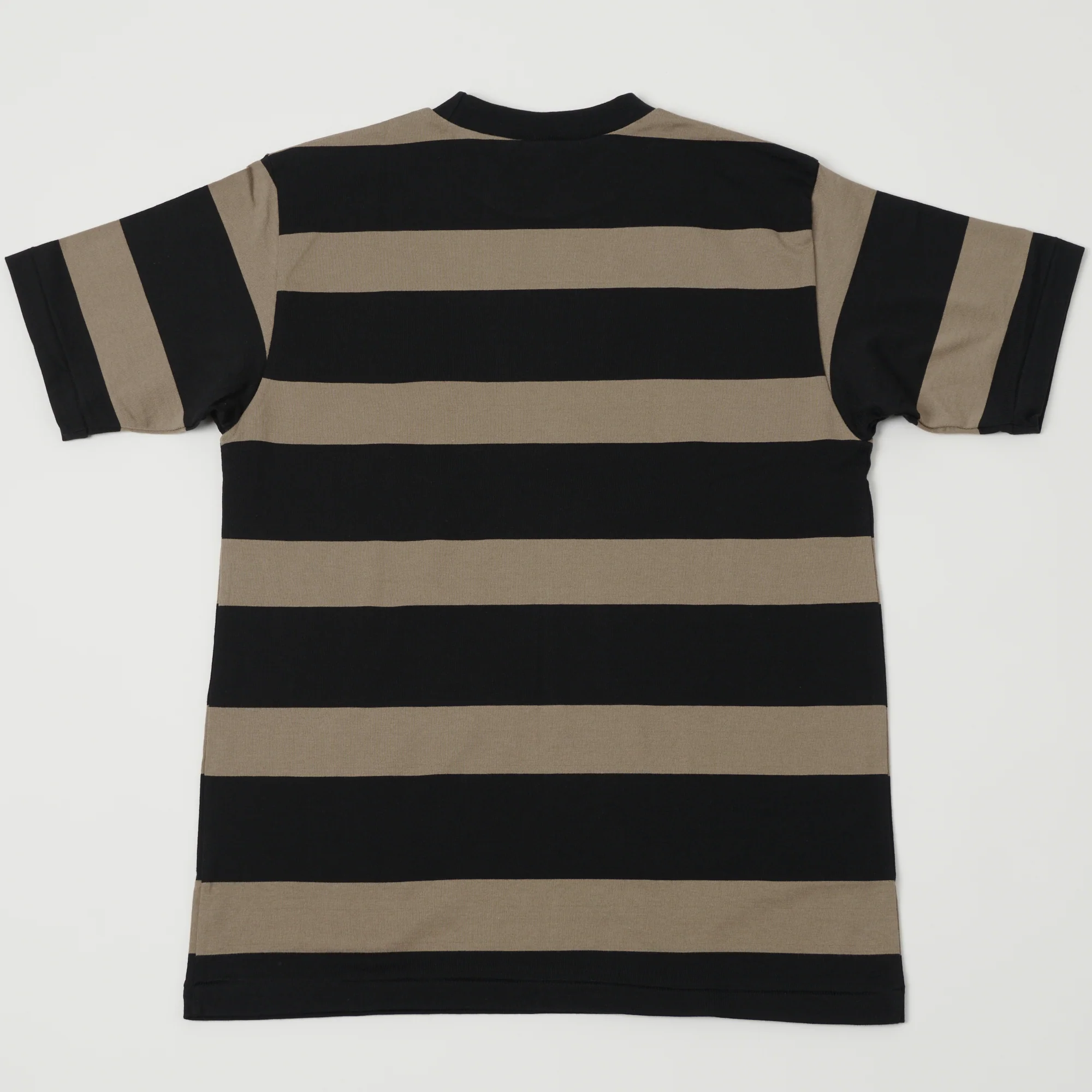Warehouse & Co 4089 Border Stripe T-Shirt - Black/Grey - Image 3