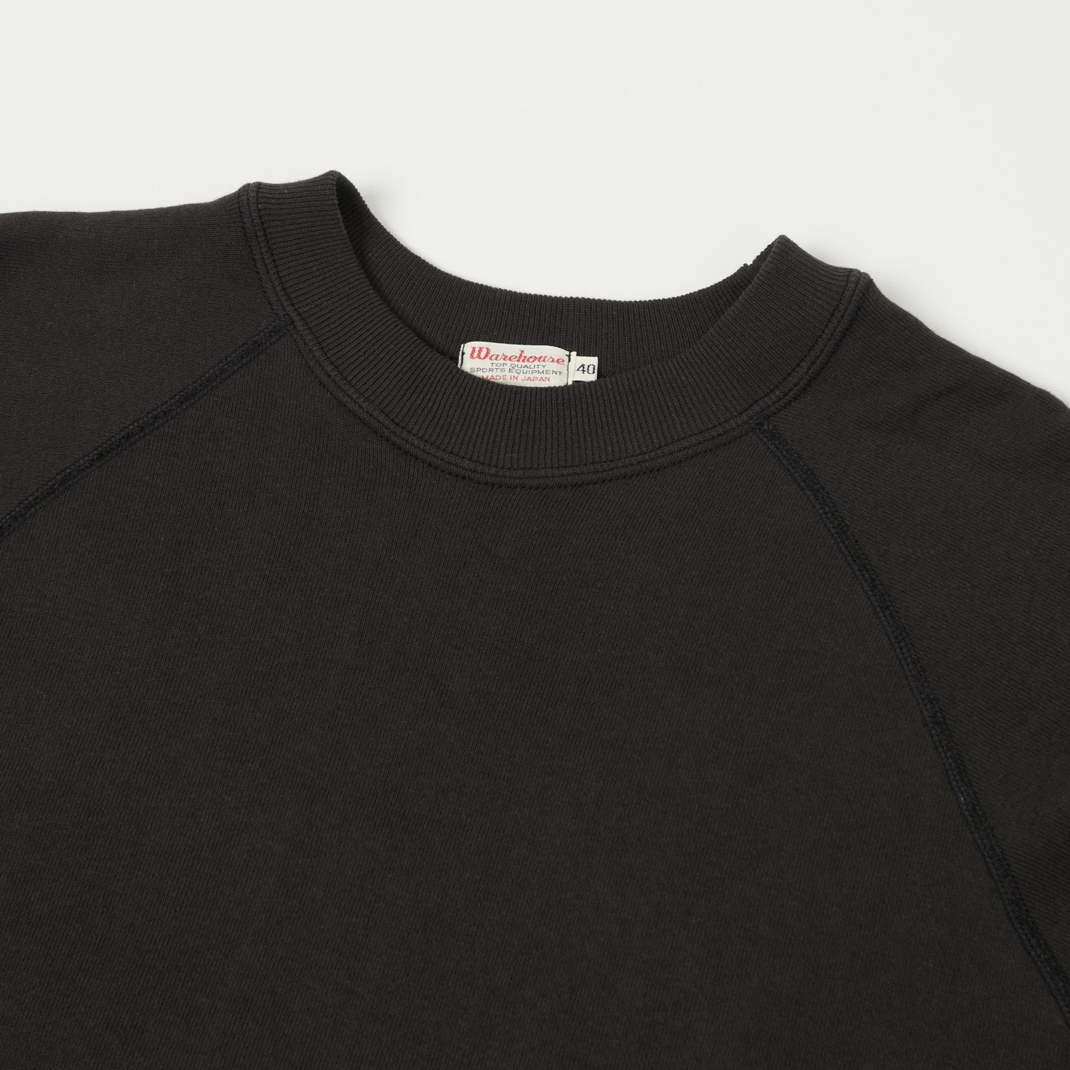 Warehouse & Co 409 Plain Sweatshirt - Black - Image 2