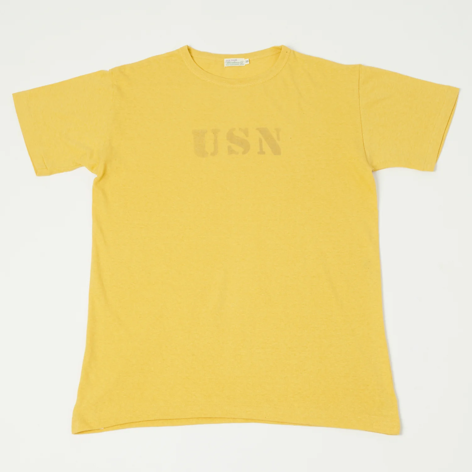 Warehouse & Co 4091 Duck Digger 'USN' Skivvy T-Shirt - Yellow