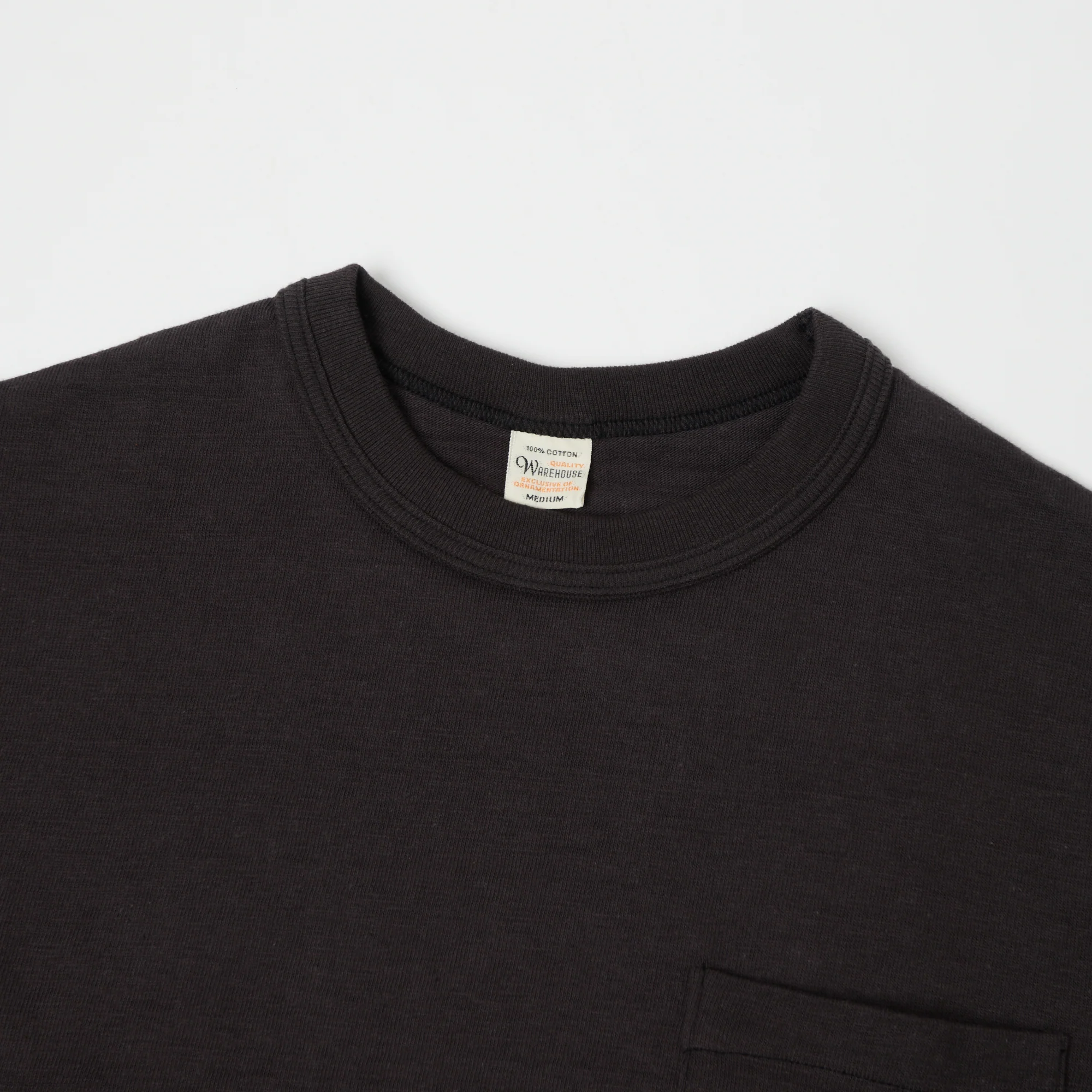 Warehouse & Co 4601 Pocket T-Shirt - Black - Image 3