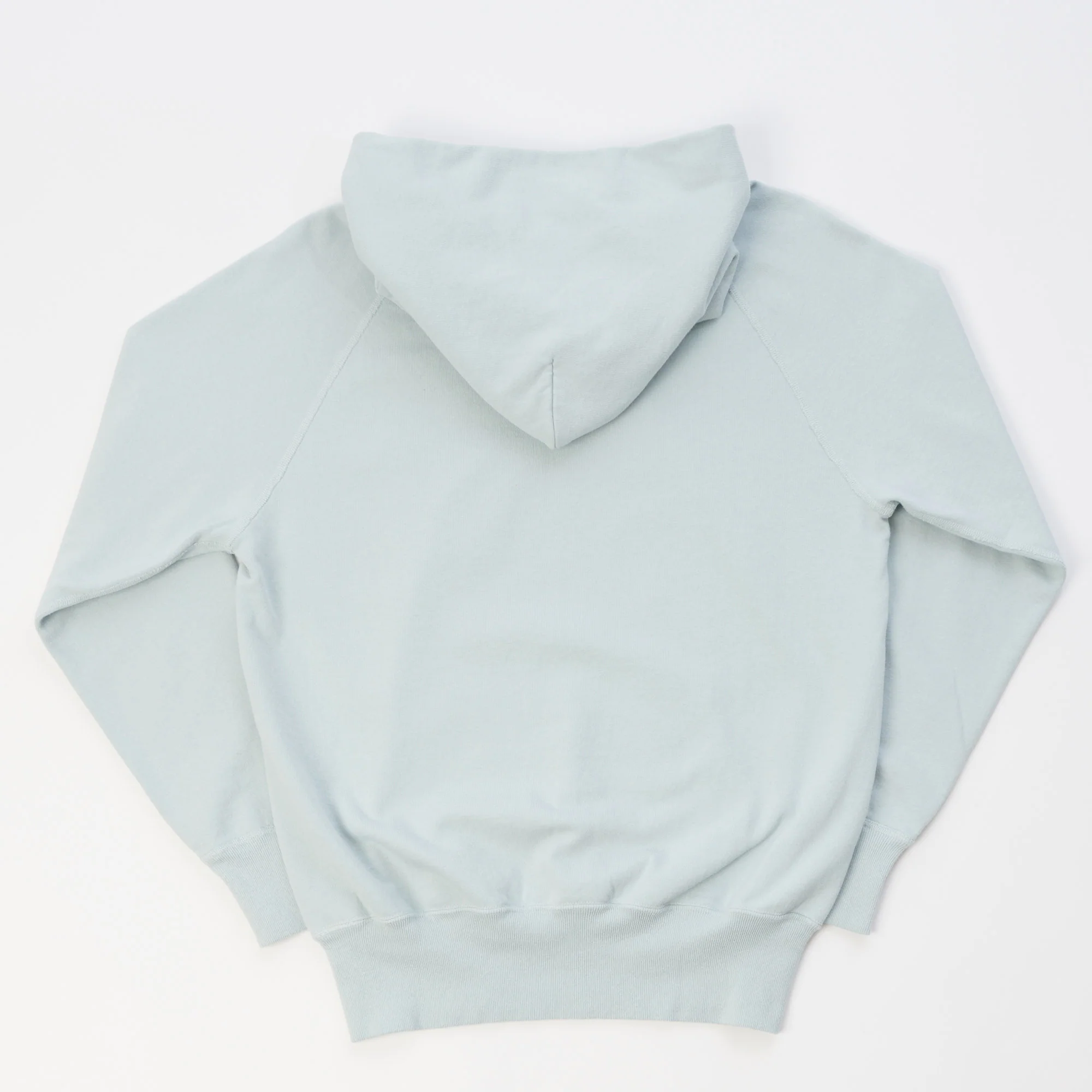 Warehouse & Co 462 Raglan Sleeve Hooded Sweatshirt - Sax Blue - Image 3
