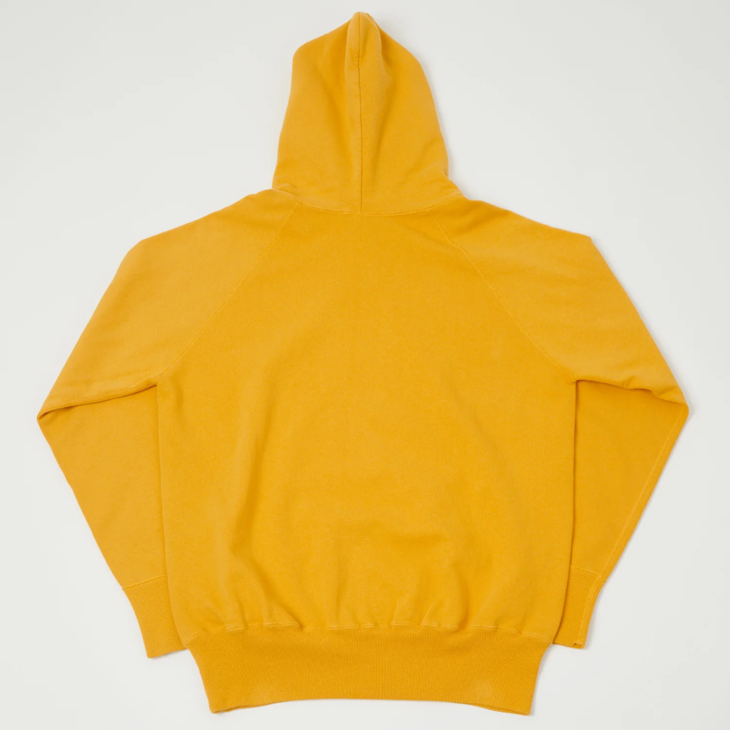 Warehouse & Co 462 Raglan Sleeve Hooded Sweatshirt - Yellow - Image 4