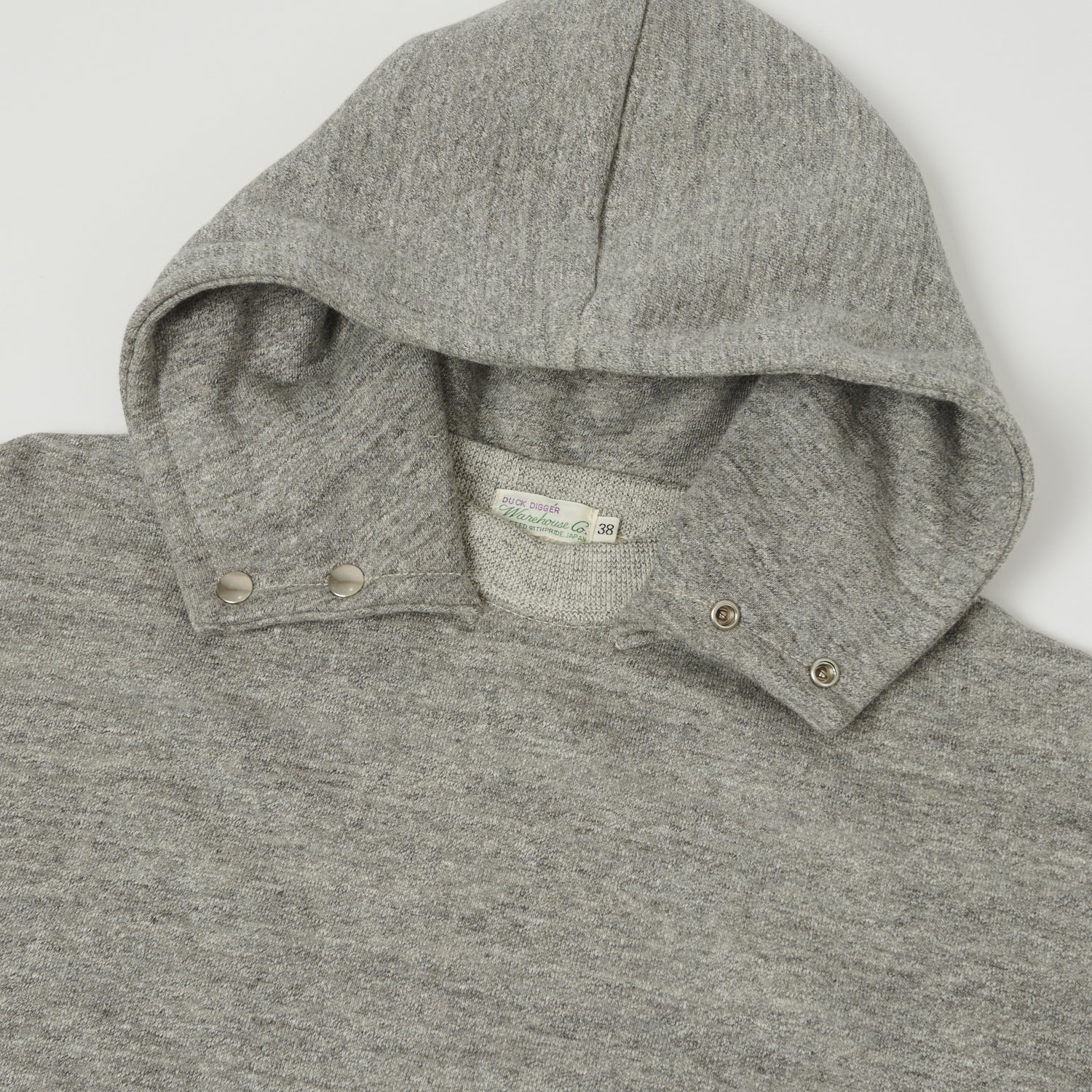 Warehouse & Co 469 Hooded Sweatshirt - Heather Grey - Image 2