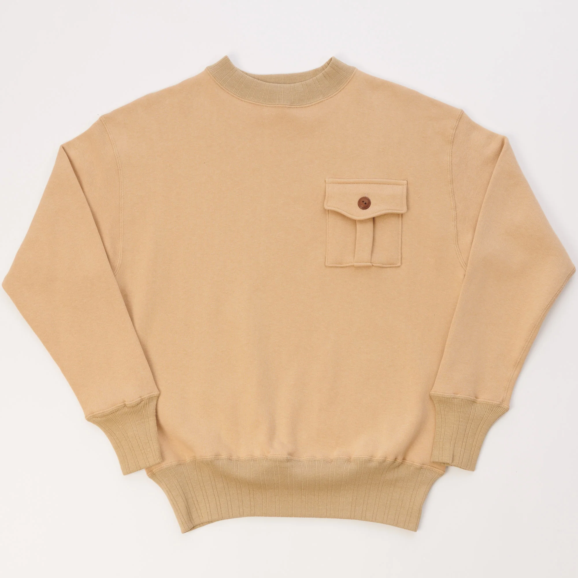 Warehouse & Co 478 Military Sweatshirt - Beige