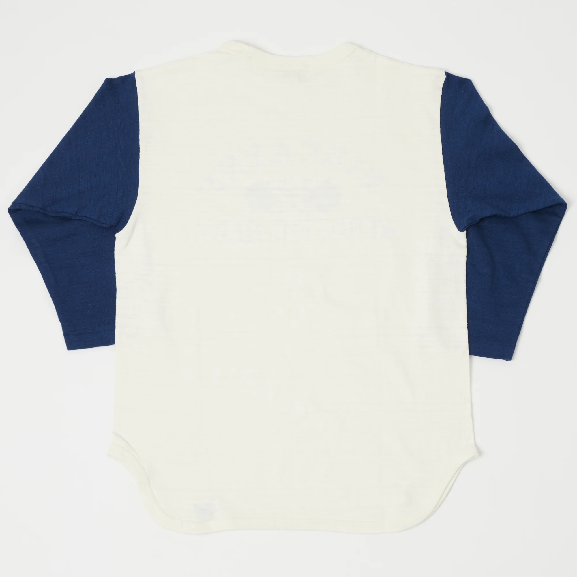 Warehouse & Co 4800 Baseball T-Shirt - Cream/Navy - Image 3