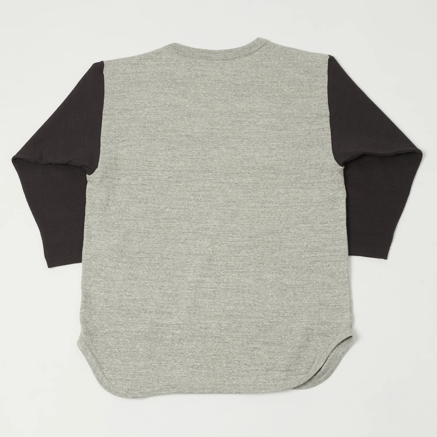 Warehouse & Co 4800 'Camp Baumann' Baseball T-Shirt - Heather Grey/Sumikuro - Image 4