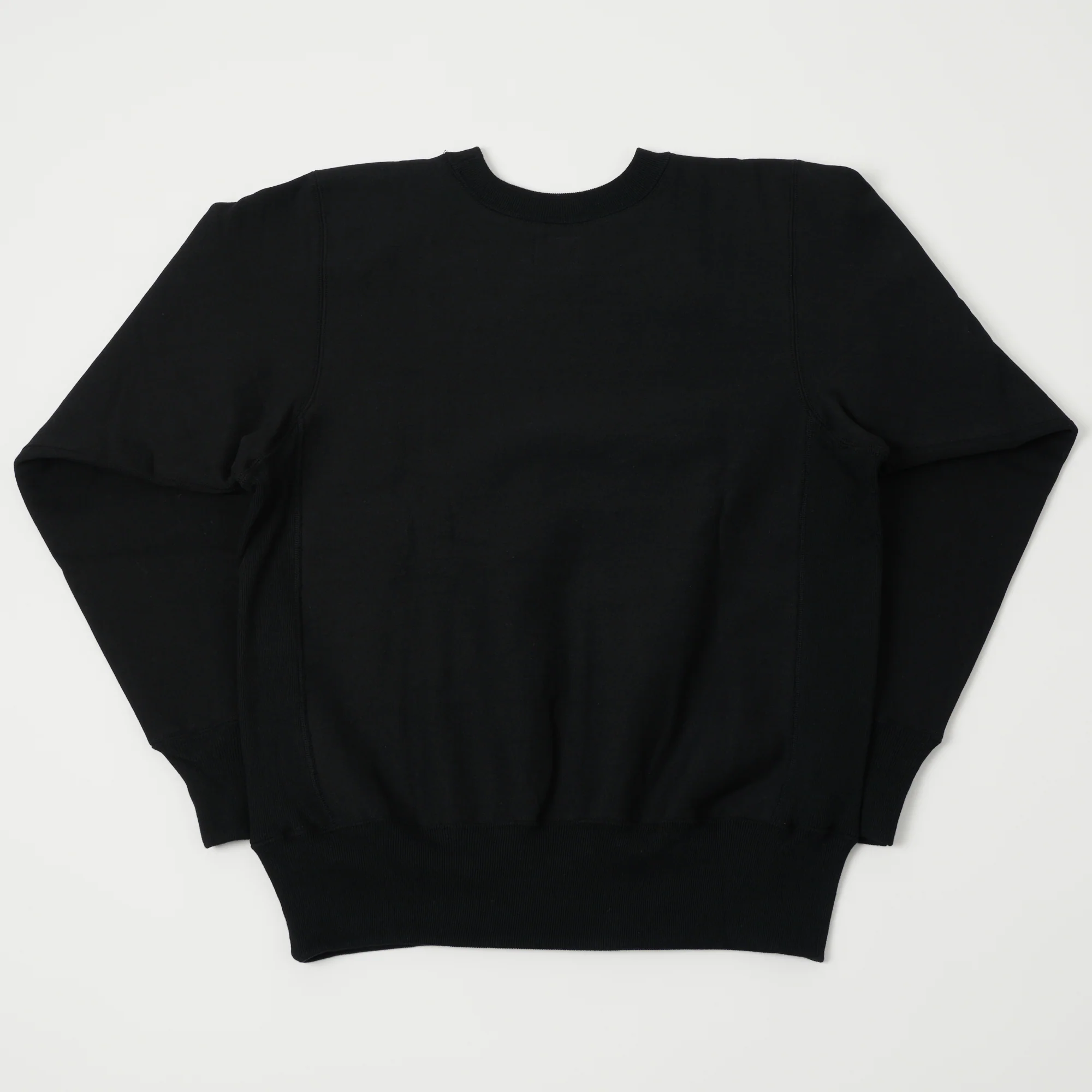 Warehouse & Co 483 Reverse Weave Sweatshirt - Black - Image 4