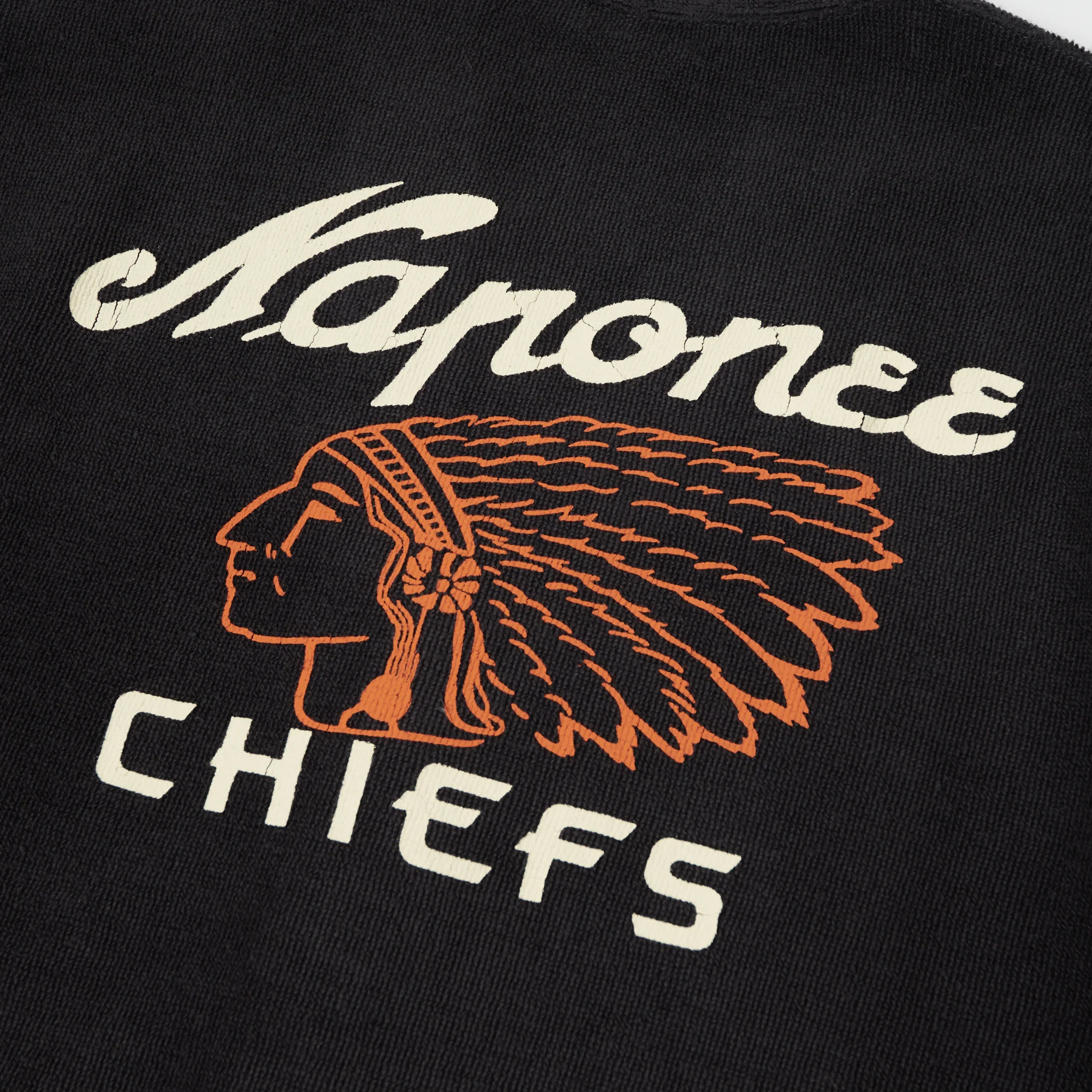 Warehouse & Co 488 'Chiefs' Cotton Pile Cardigan - Black - Image 3