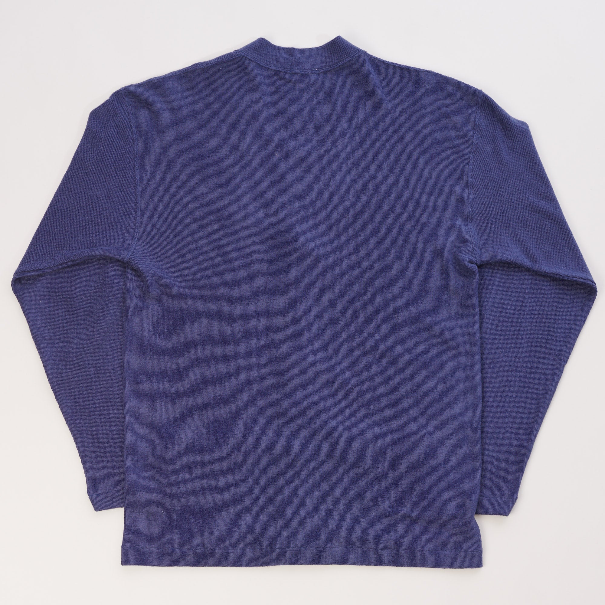 Warehouse & Co 488 Cotton Pile Cardigan - Navy - Image 3