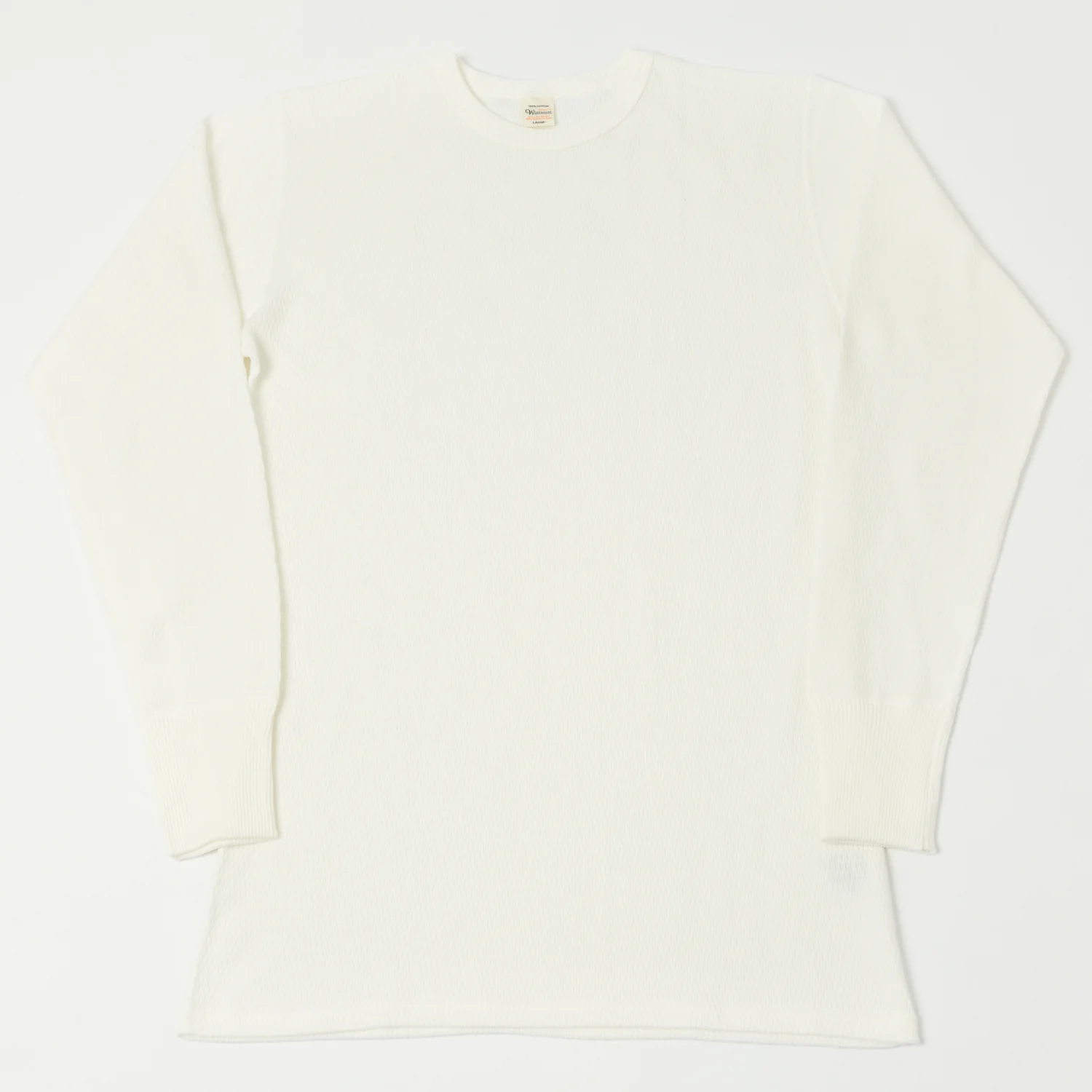 Warehouse & Co 5903 Waffle Knit Thermal T-Shirt - Off White