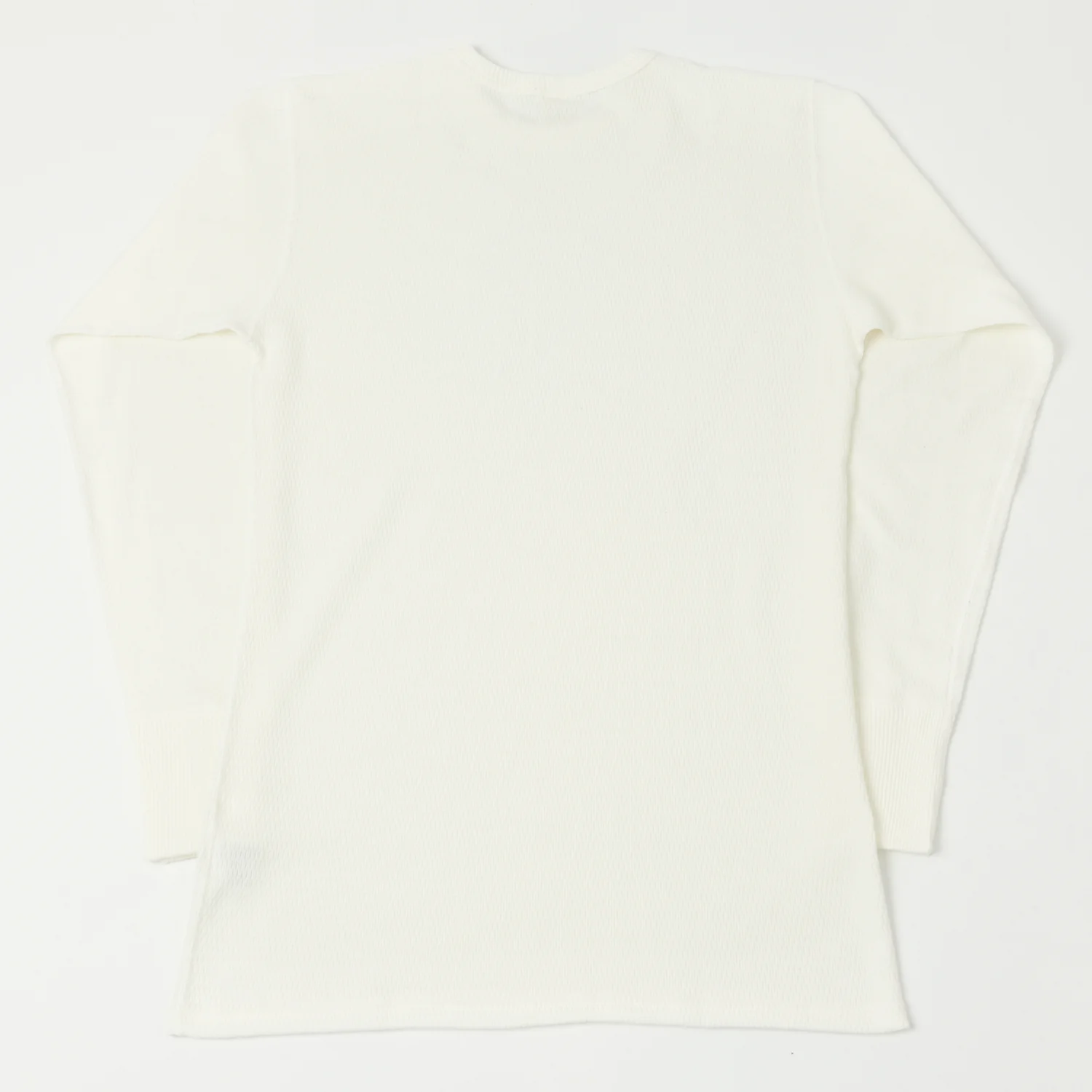 Warehouse & Co 5903 Waffle Knit Thermal T-Shirt - Off White - Image 4