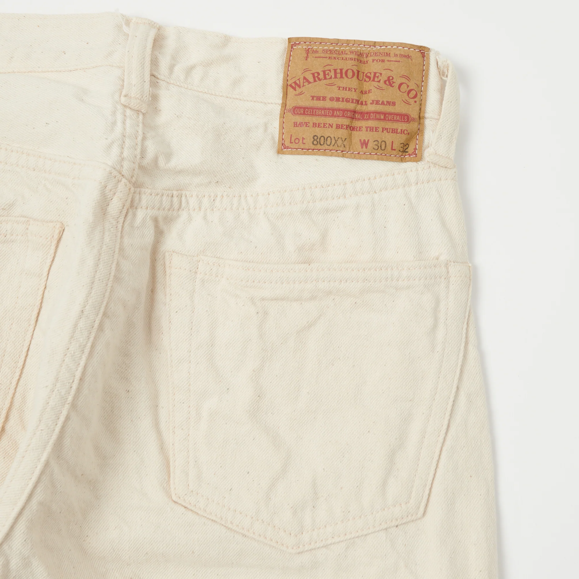 Warehouse & Co 800XX 13.5oz Regular Straight Jean - Ecru - Image 2