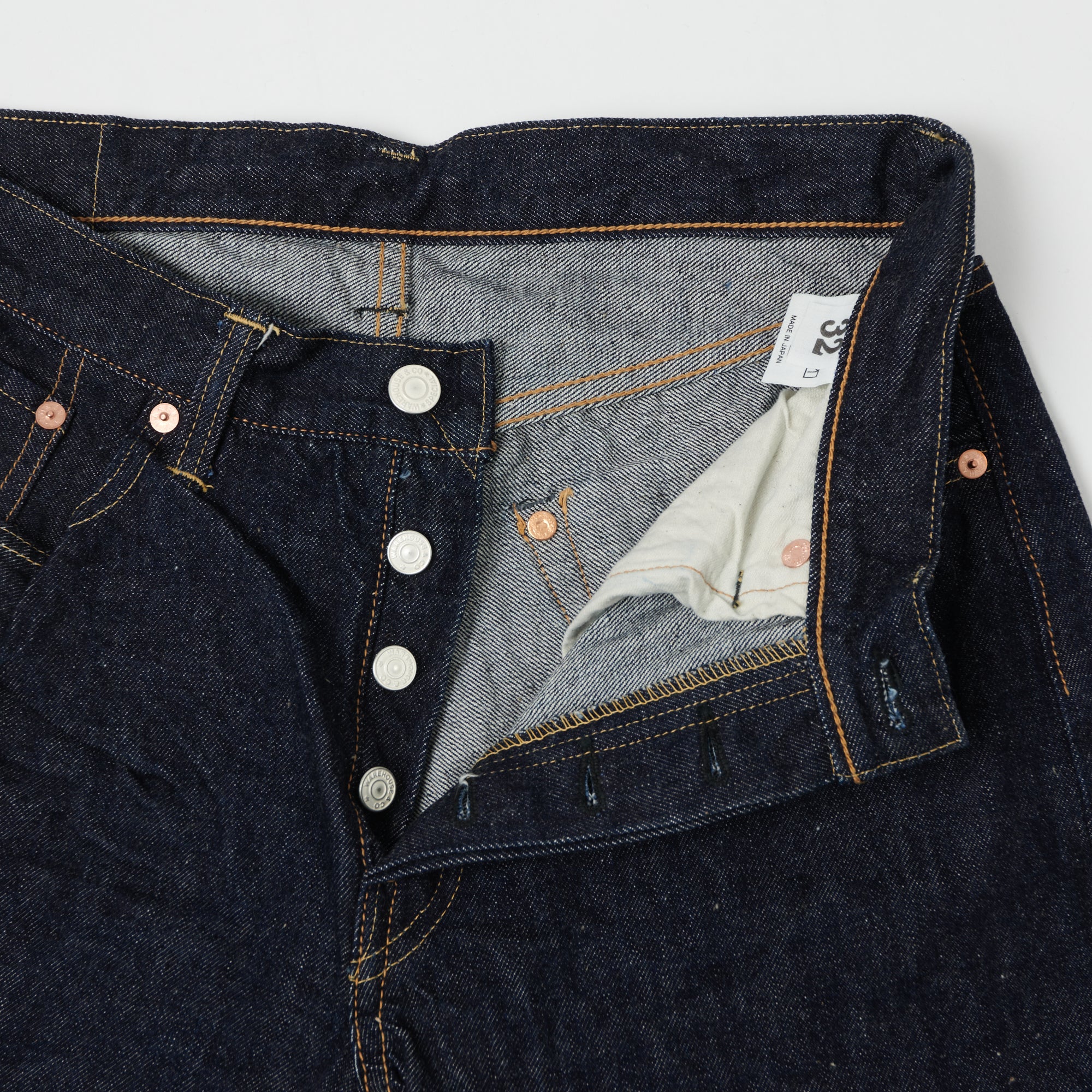 Warehouse & Co 900XX 13.5oz Slim Tapered Jean - One Wash - Image 4