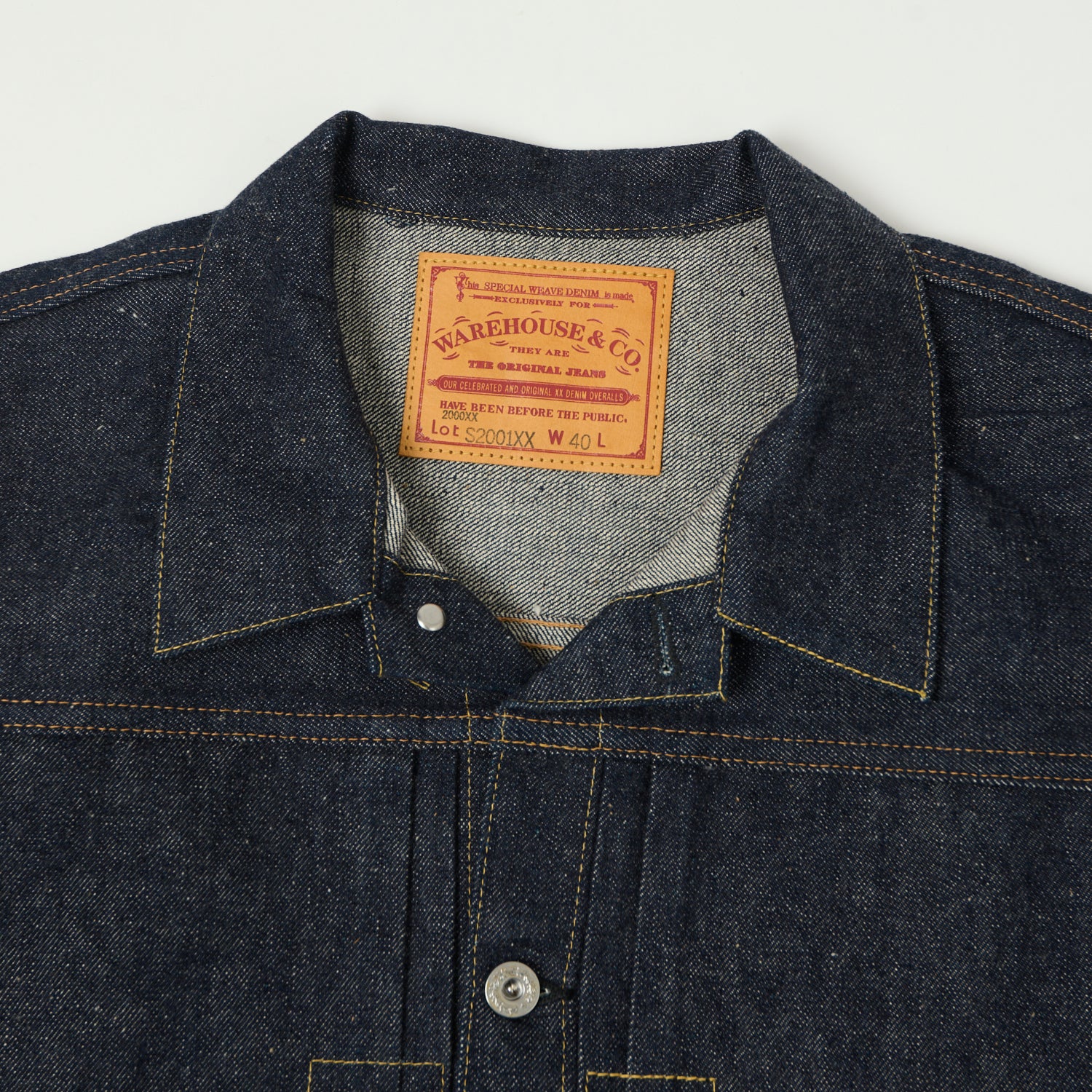 Warehouse & Co S2001XX (2000XX) 1946 Model Denim Jacket - Raw - Image 2