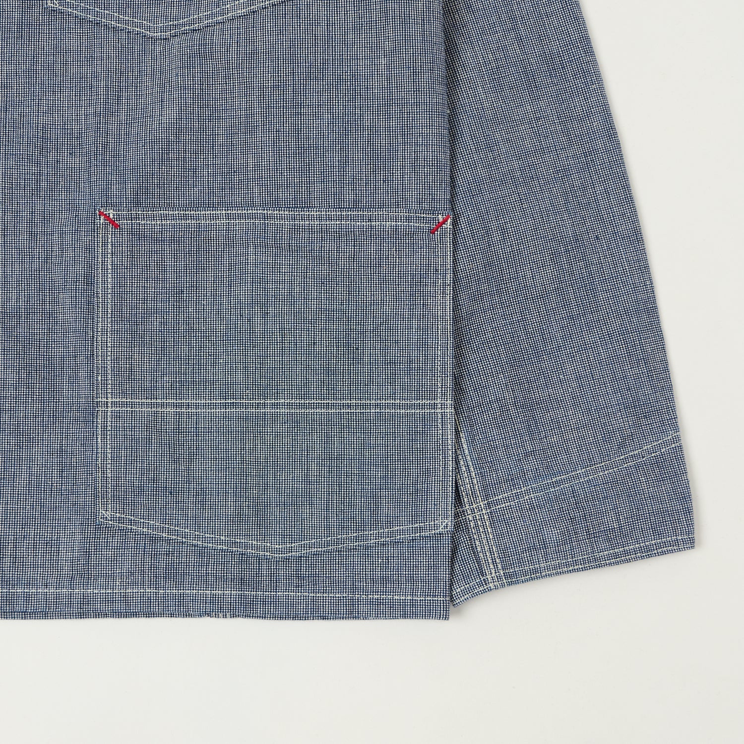 Warehouse & Co 2195 Pincheck Coverall - Indigo - Image 3