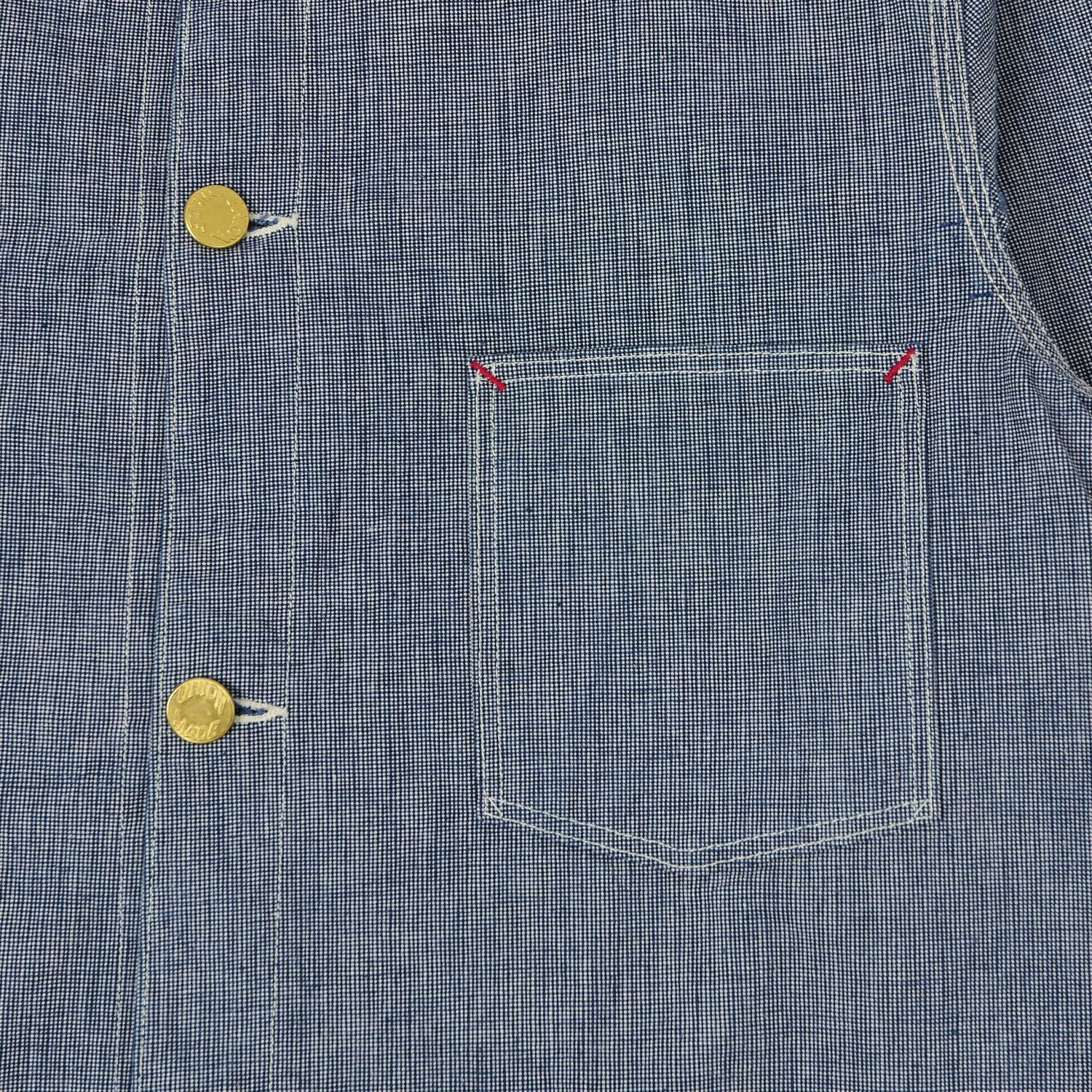 Warehouse & Co 2195 Pincheck Coverall - Indigo - Image 5