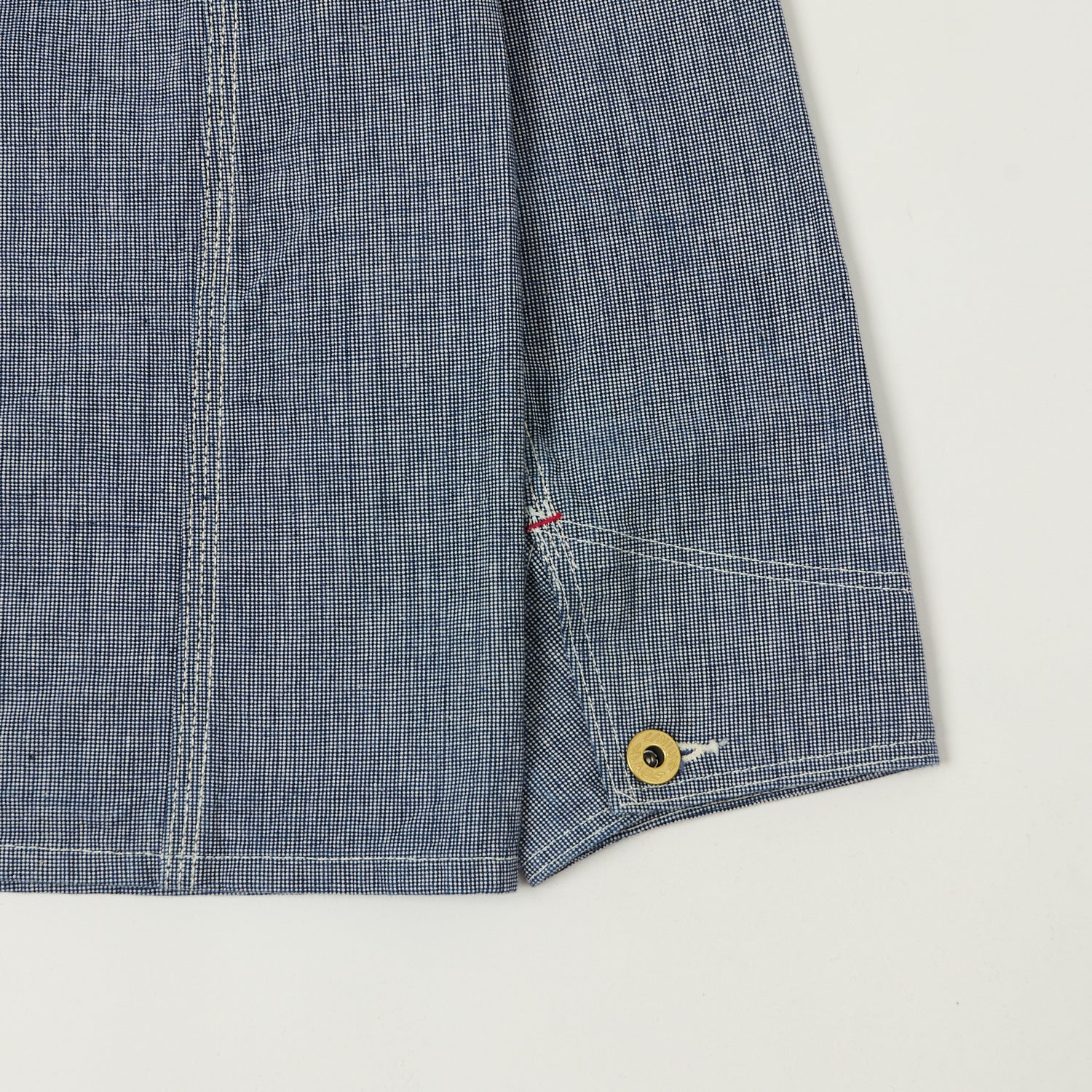 Warehouse & Co 2195 Pincheck Coverall - Indigo - Image 7